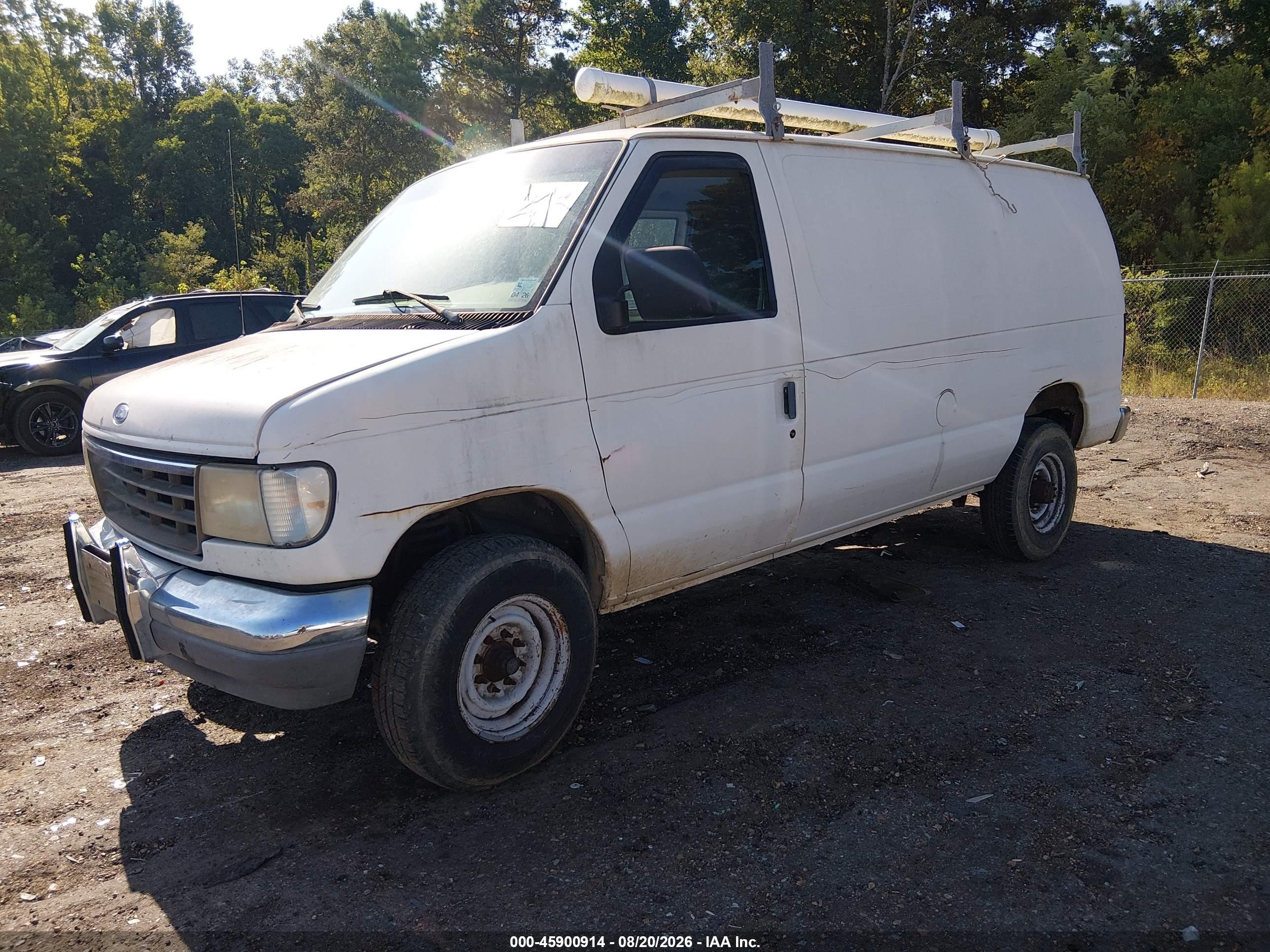 1996 Ford Econoline E350 Van White vin: 1FTJE34F6THA05635