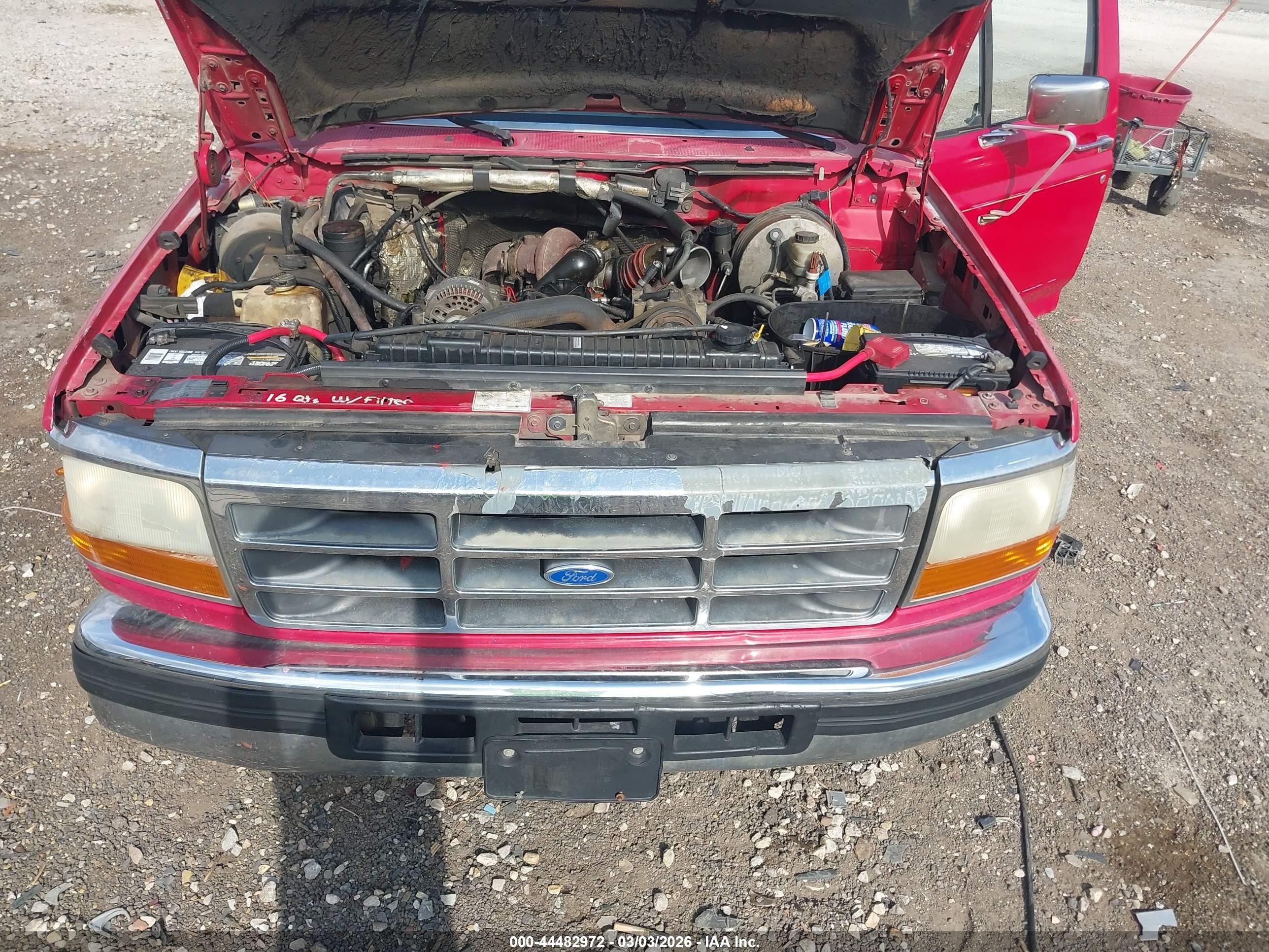 1995 Ford F350   Red vin: 1FTJF35F8SNA50118