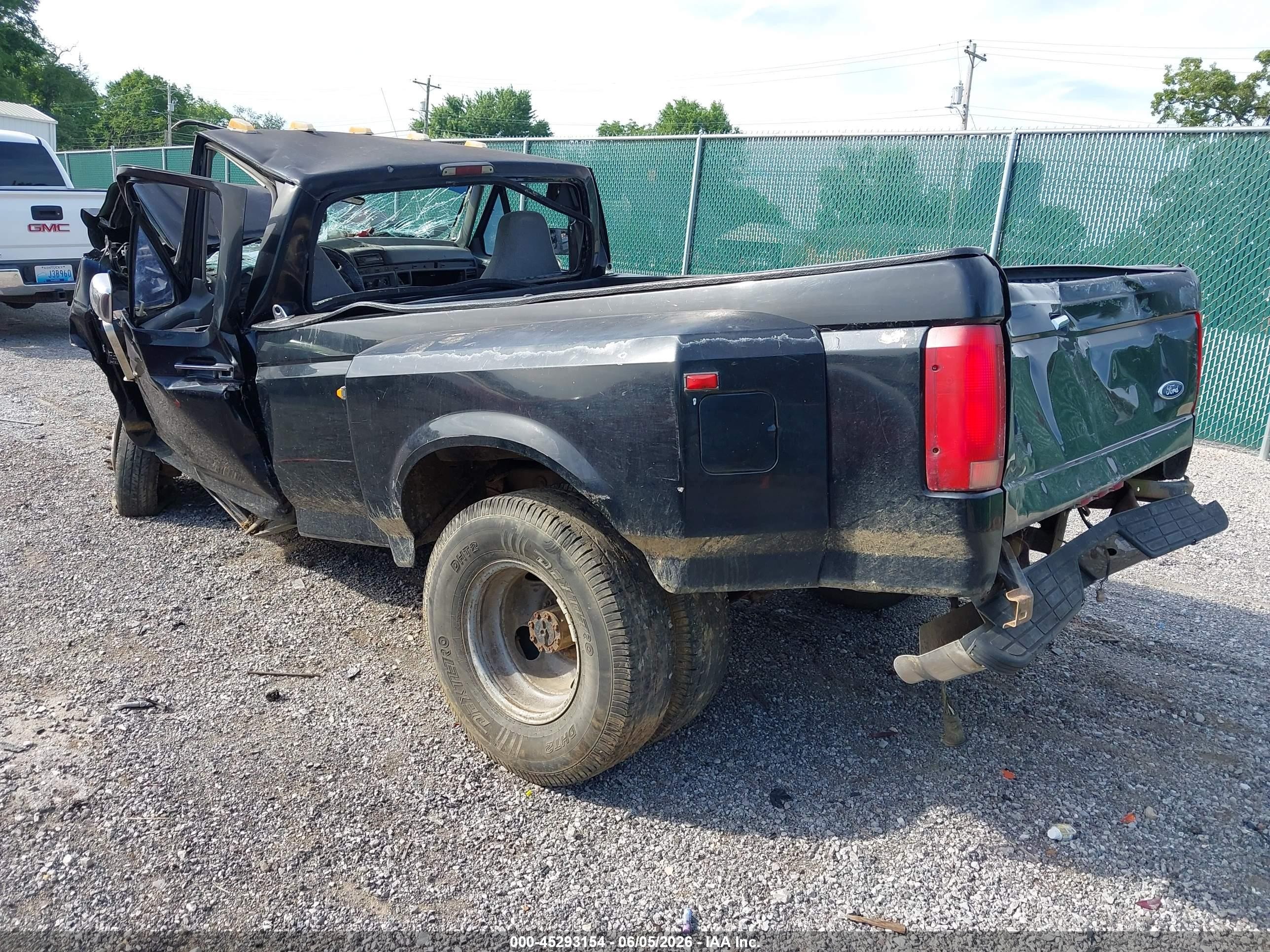 1997 Ford F-350 Xl Black vin: 1FTJF35G6VEA69554