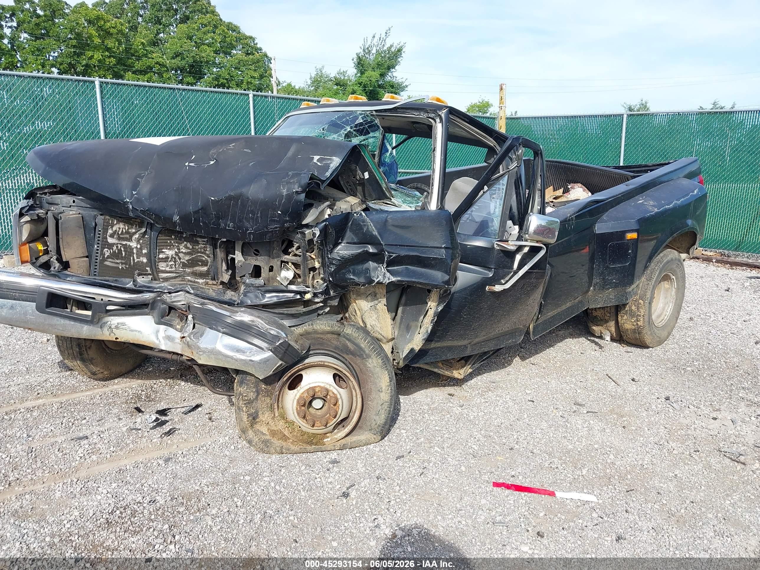 1997 Ford F-350 Xl Black vin: 1FTJF35G6VEA69554