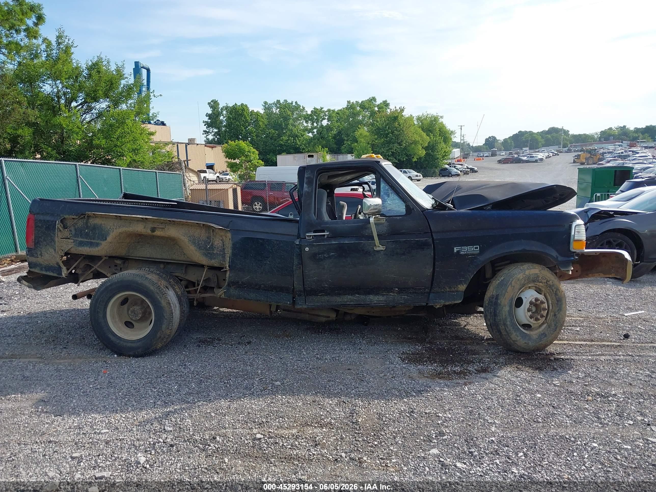 1997 Ford F-350 Xl Black vin: 1FTJF35G6VEA69554