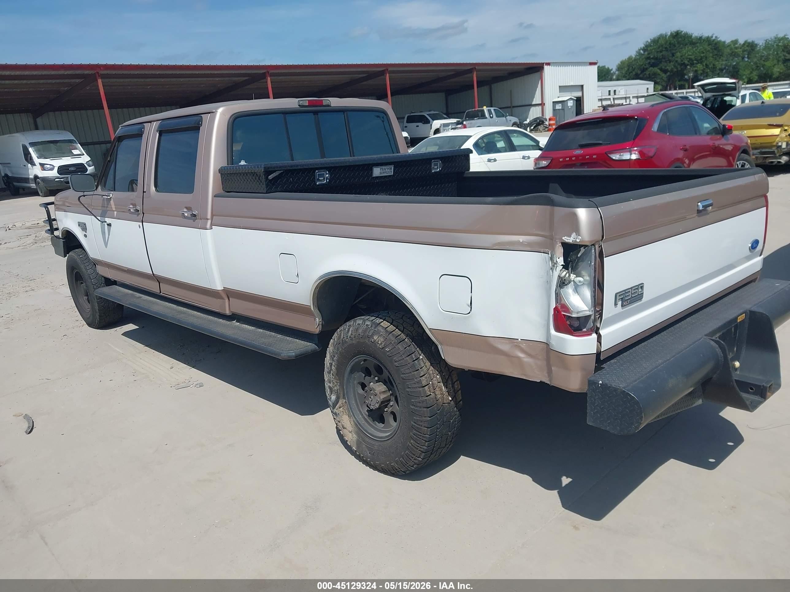 1997 Ford F-350 Xl Beige vin: 1FTJW35F3VEC70738