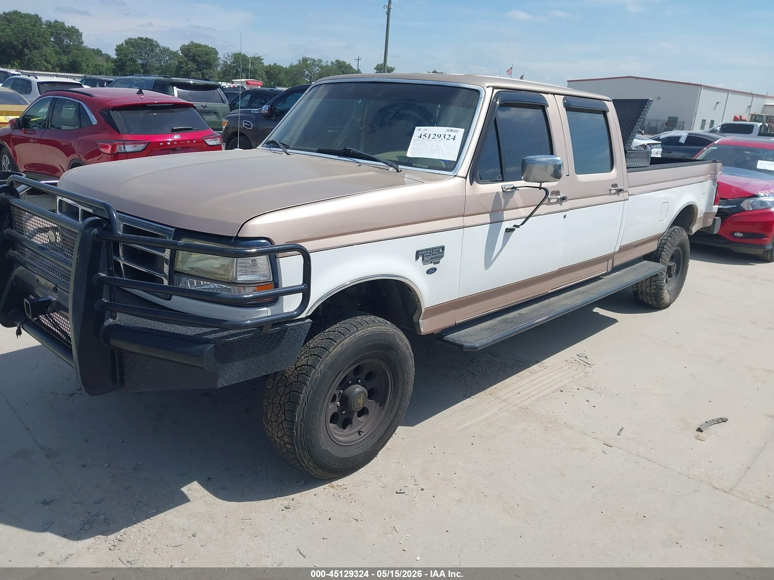 1997 Ford F-350 Xl Beige vin: 1FTJW35F3VEC70738