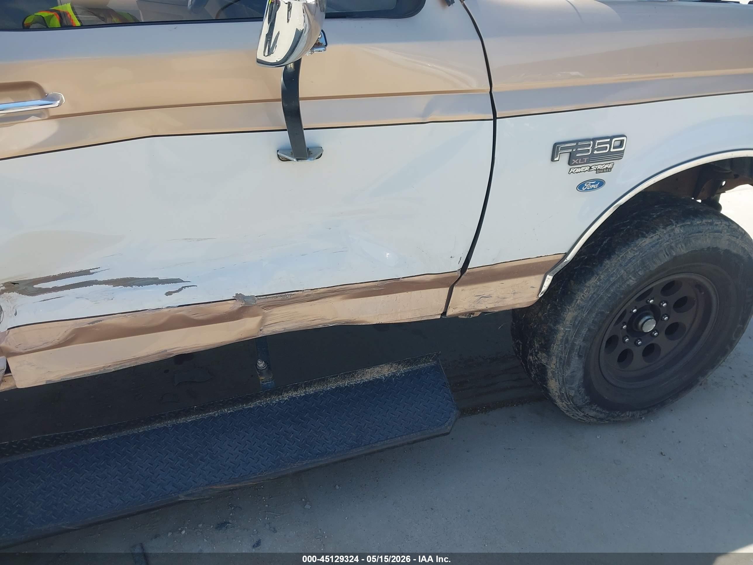 1997 Ford F-350 Xl Beige vin: 1FTJW35F3VEC70738