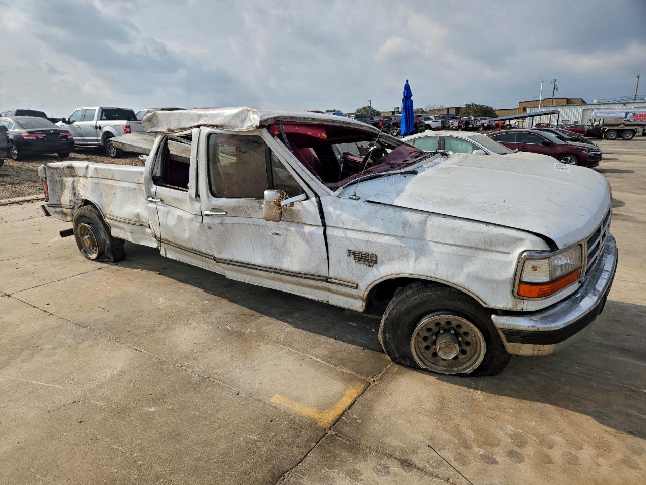 1995 Ford F350 White vin: 1FTJW35F4SEA37964
