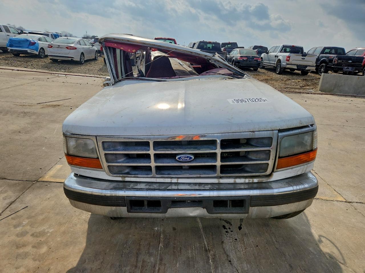 1995 Ford F350 White vin: 1FTJW35F4SEA37964