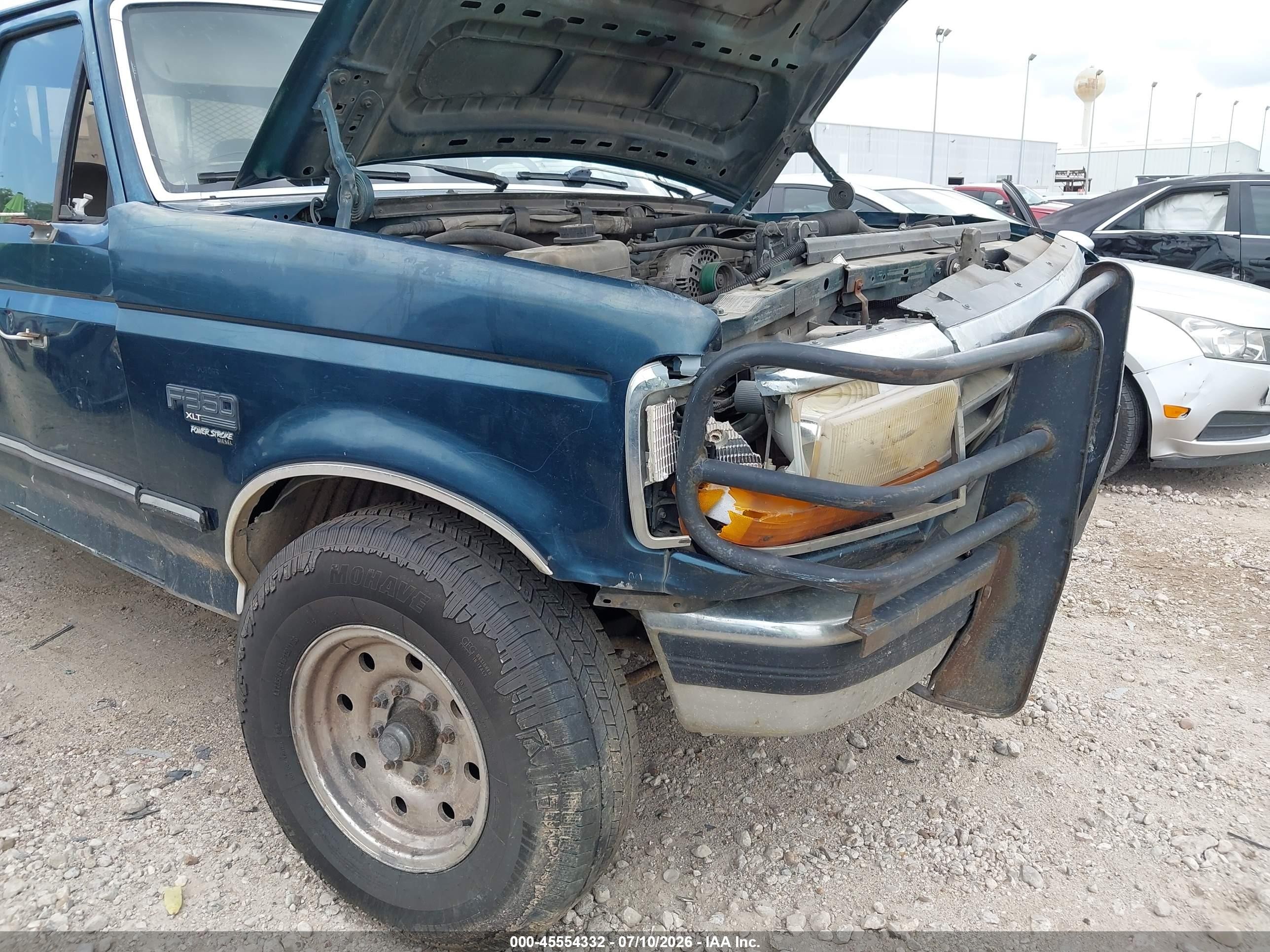 1997 Ford F-350 Xl Green vin: 1FTJW35F5VEA98857