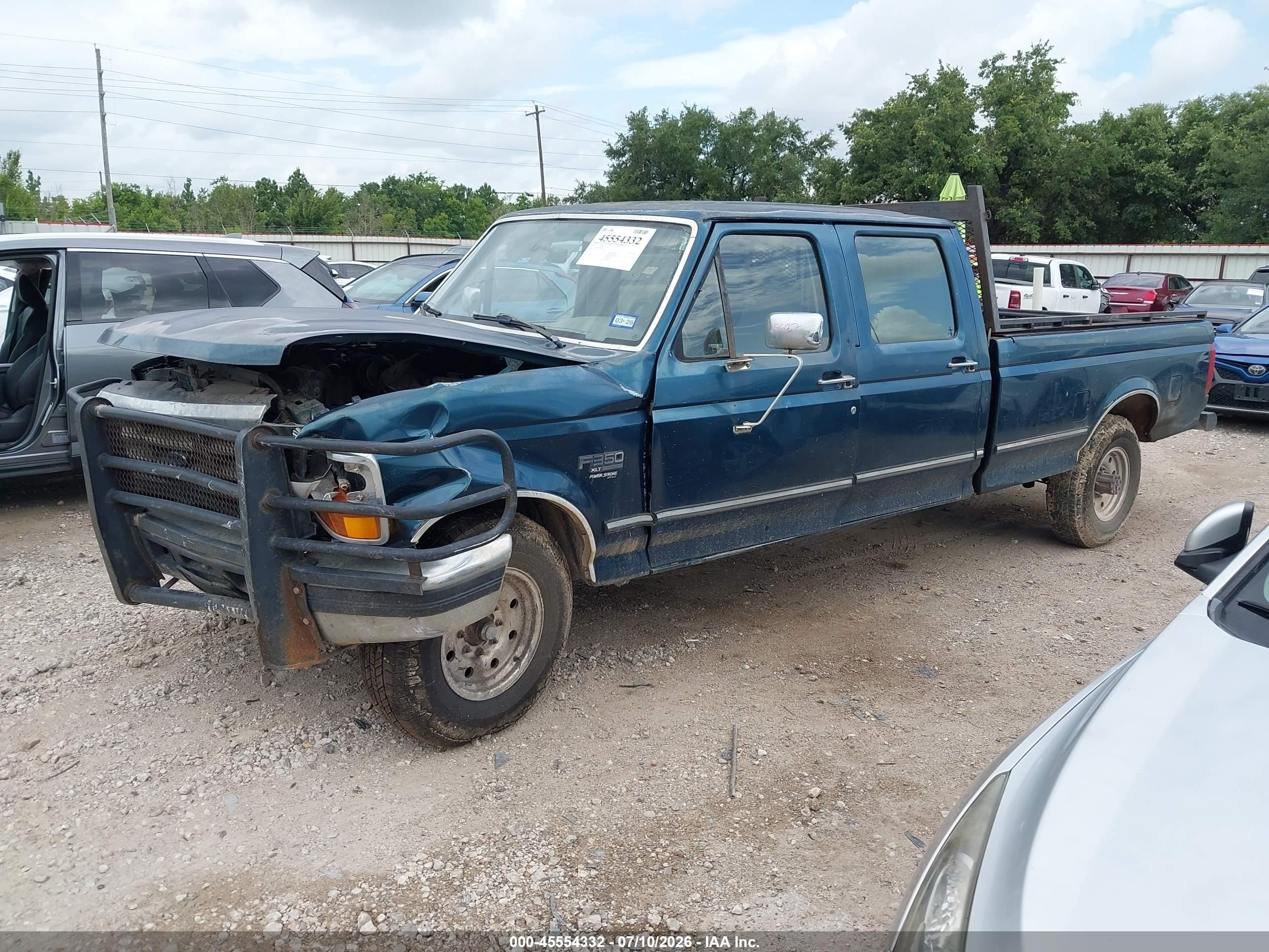 1997 Ford F-350 Xl Green vin: 1FTJW35F5VEA98857