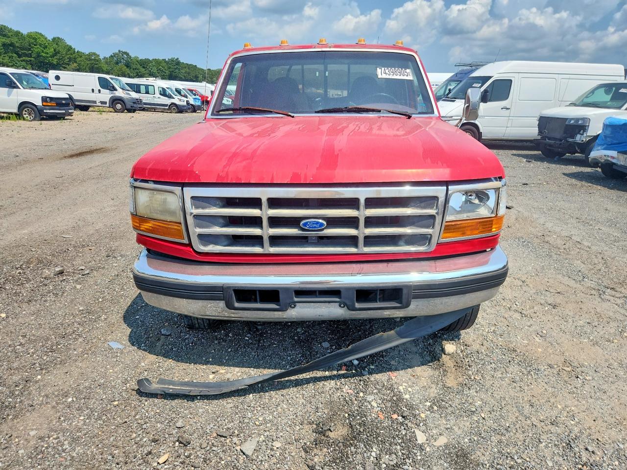 1997 Ford F350 Красный vin: 1FTJW35FXVEB78090