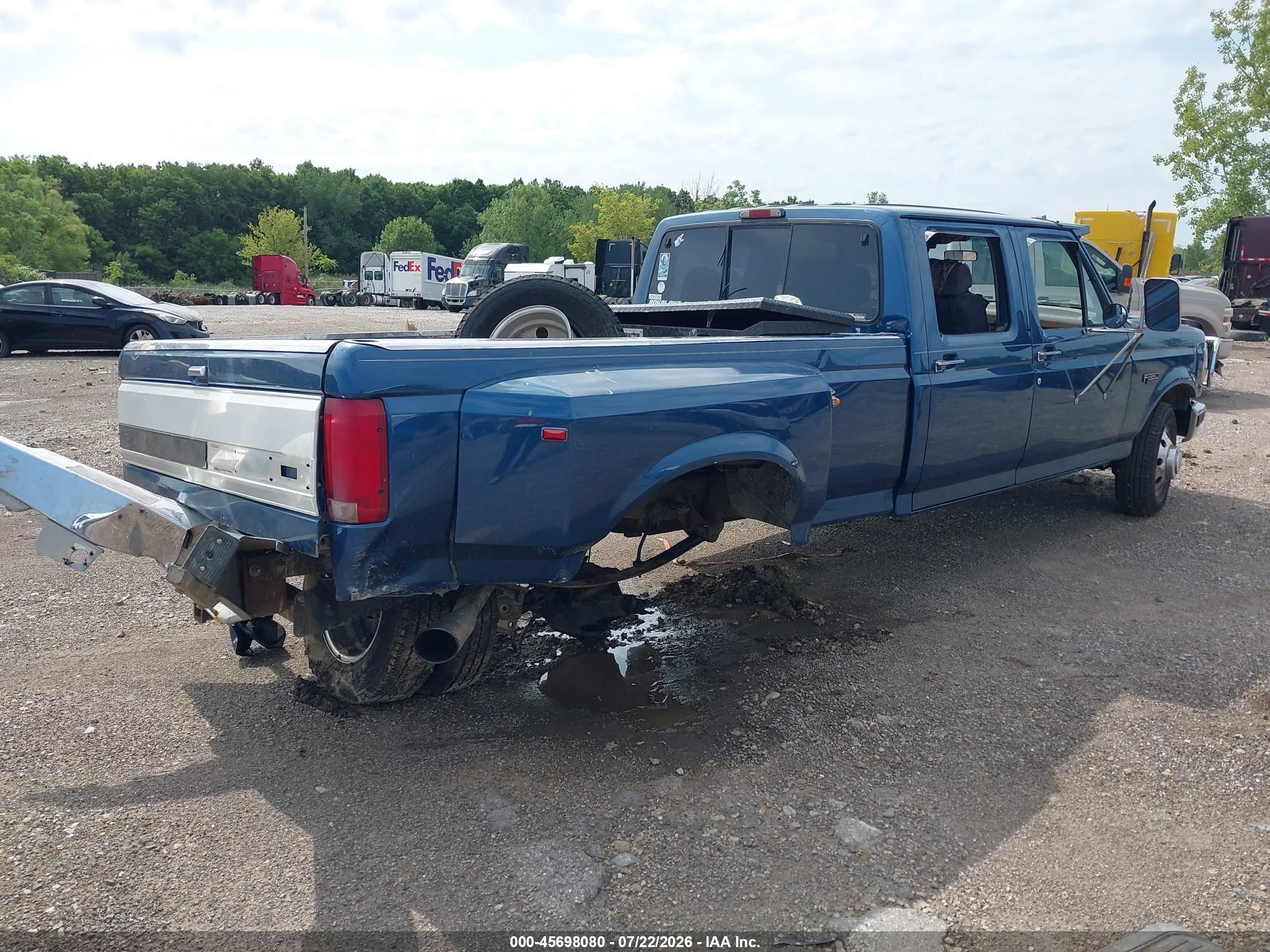 1994 Ford F350   Blue vin: 1FTJW35K6REA43160