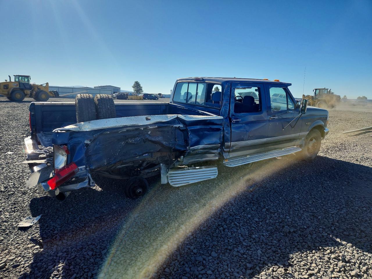 1994 Ford F350 Blue vin: 1FTJW35K9REA36087