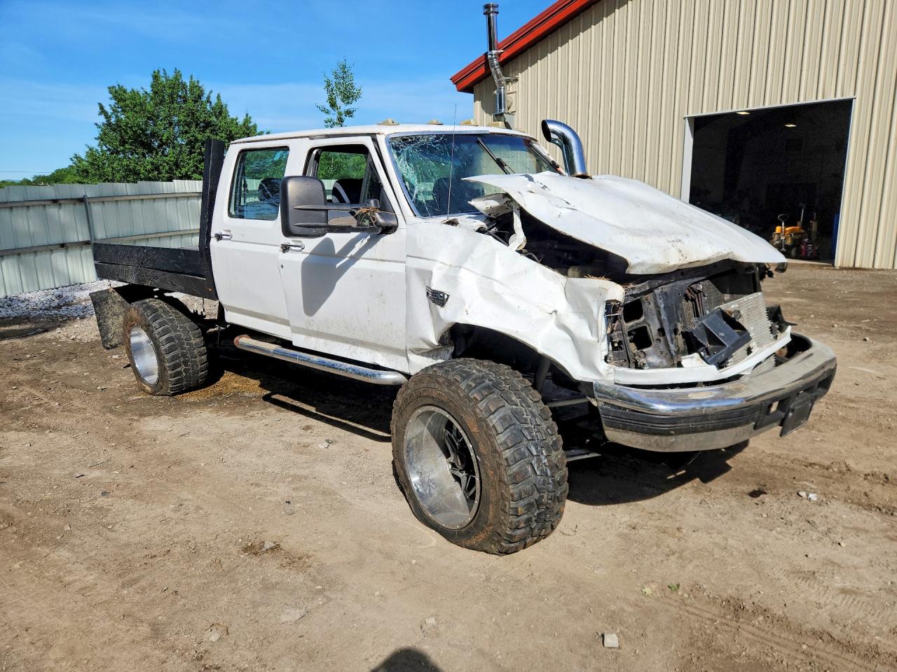 1997 Ford F350 White vin: 1FTJW36F4VEB46024