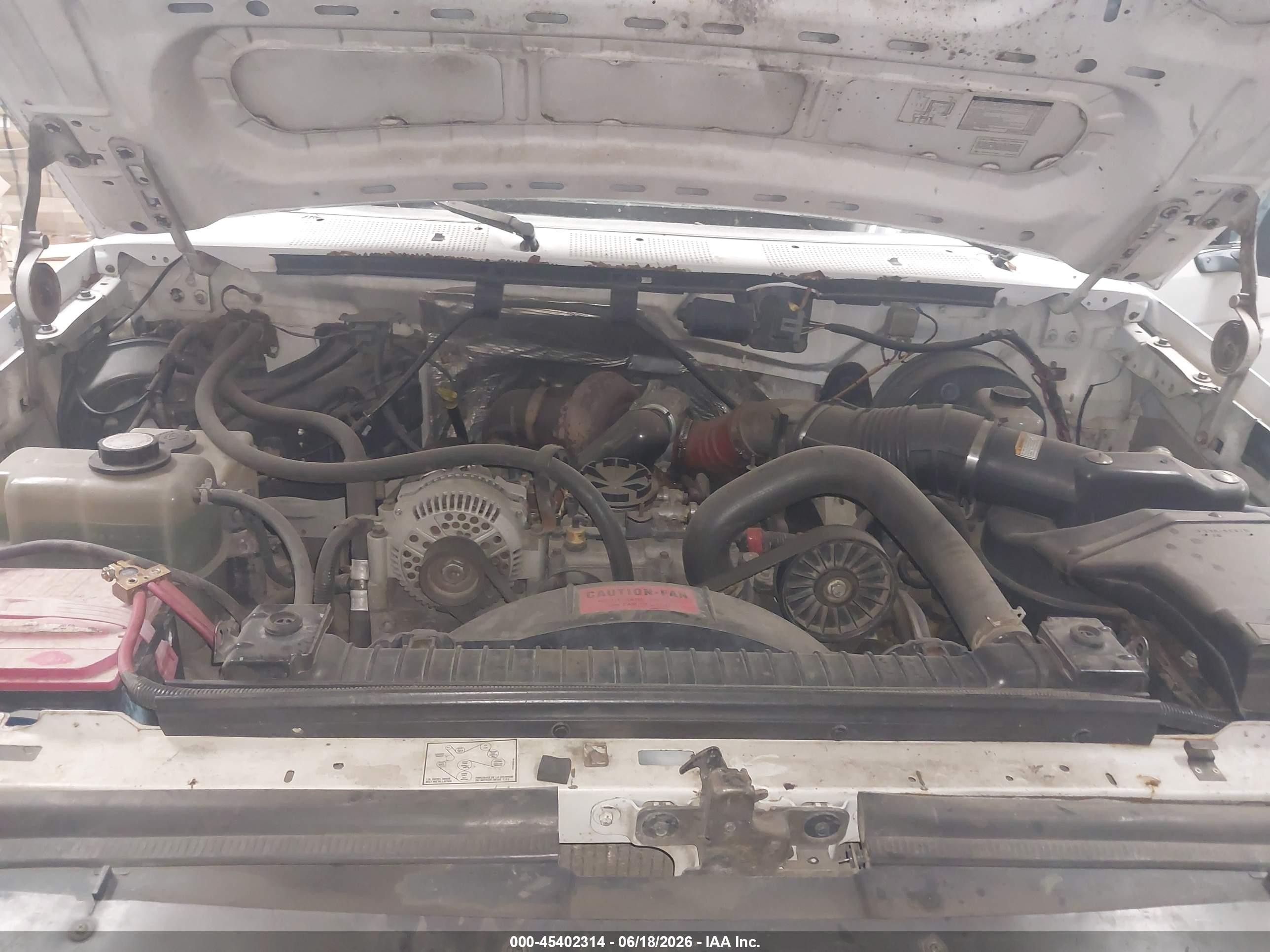 1997 Ford F-350 Xl White vin: 1FTJW36F8VEB17822
