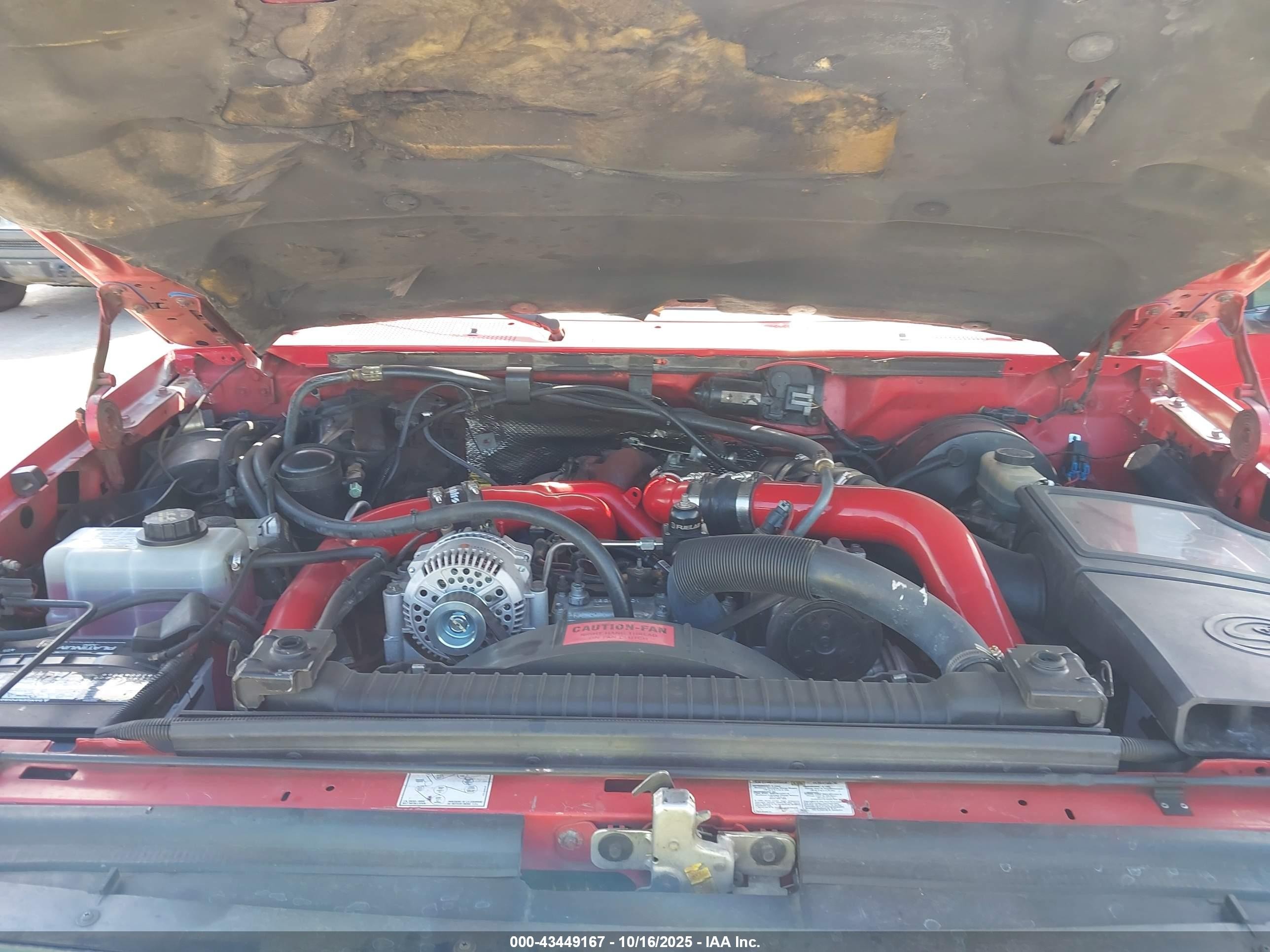 1995 Ford F350   Red vin: 1FTJW36F9SEA47209