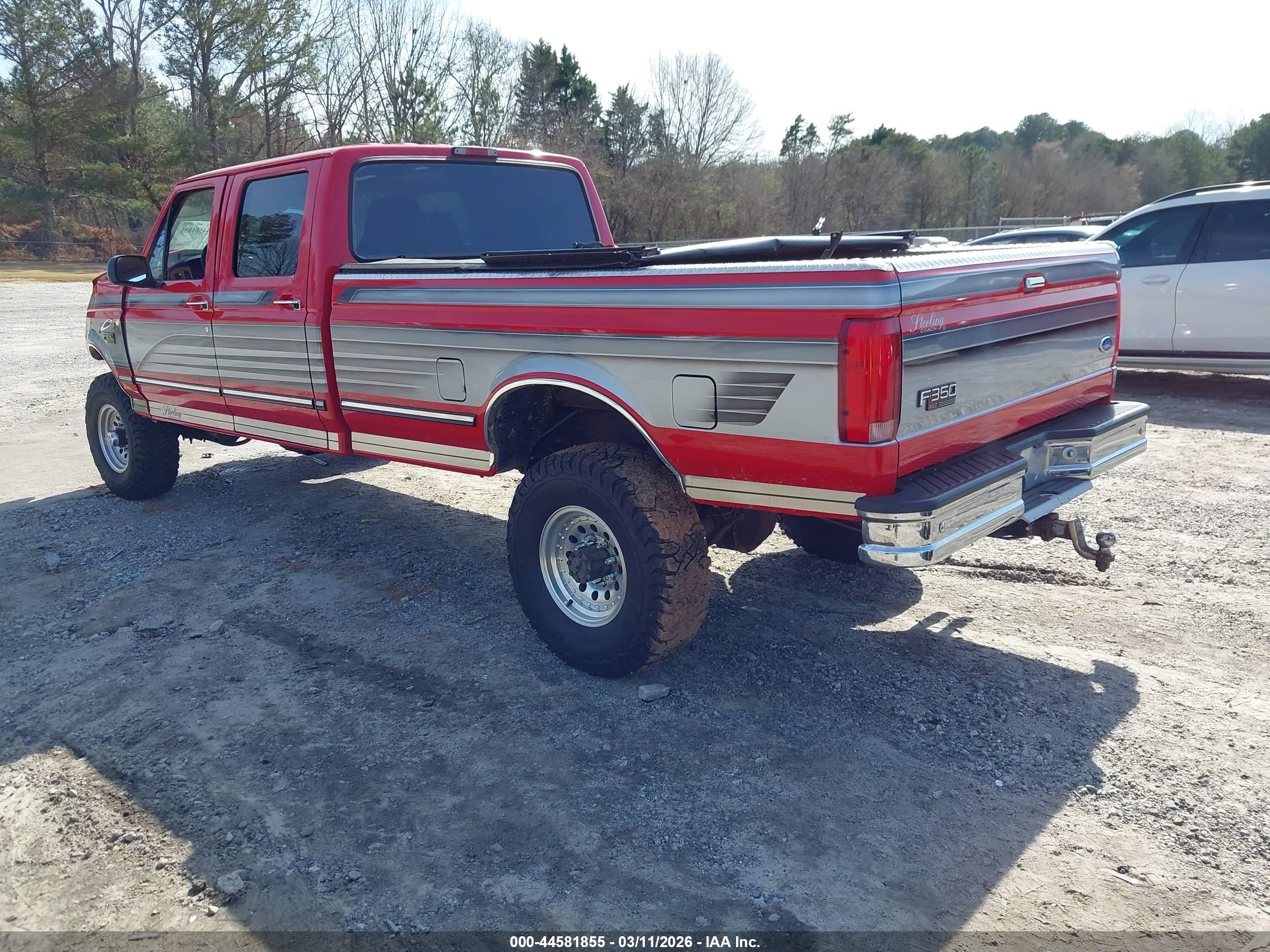 1997 Ford F-350 Xl Red vin: 1FTJW36G2VEB98521