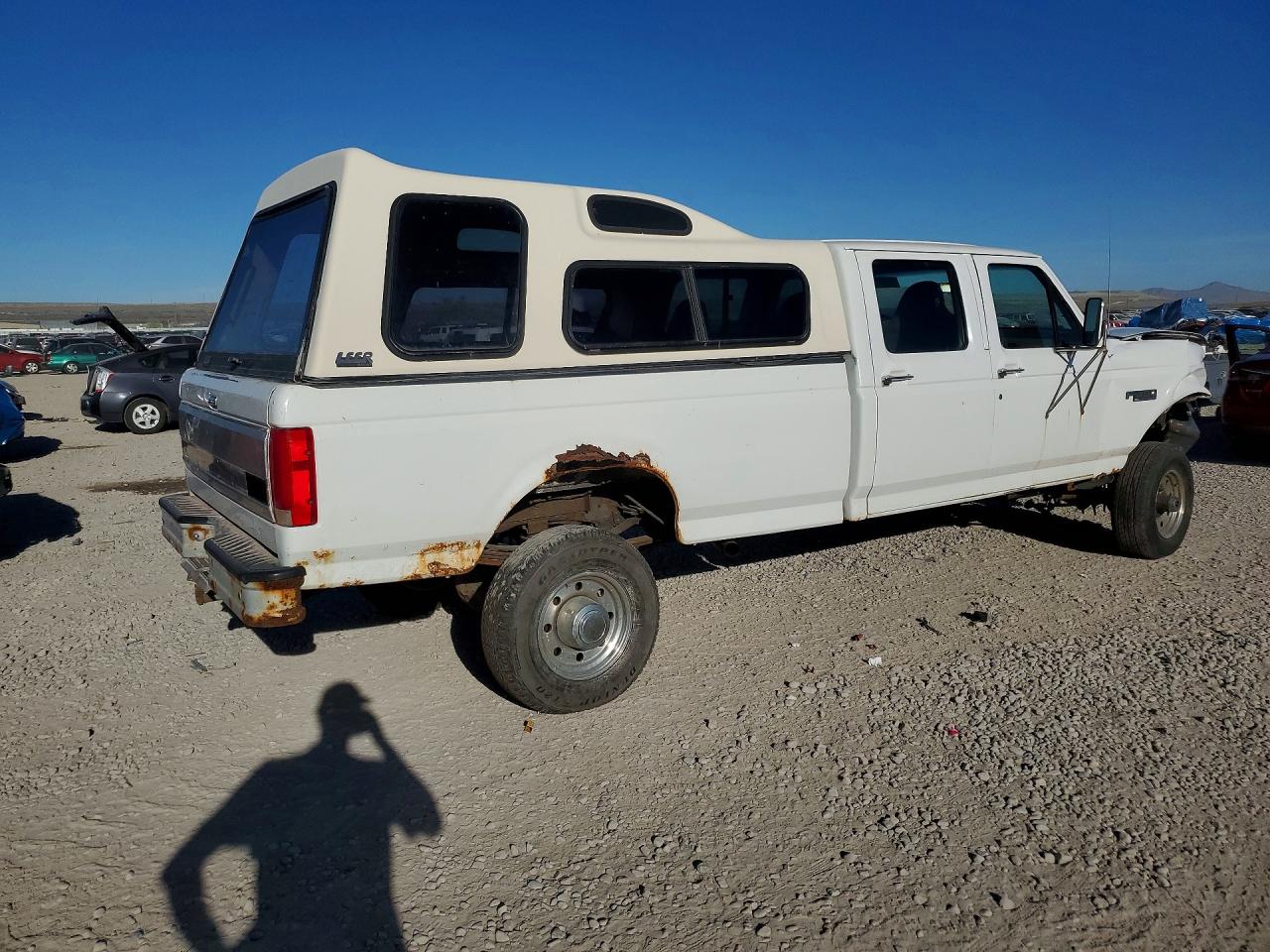 1997 Ford F350 White vin: 1FTJW36G8VEA78805