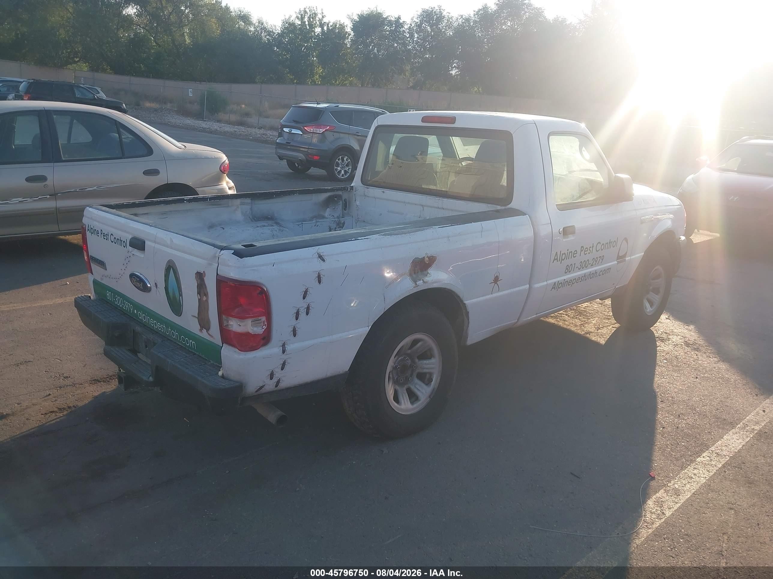 2011 Ford Ranger Xl White vin: 1FTKR1AD0BPA12794