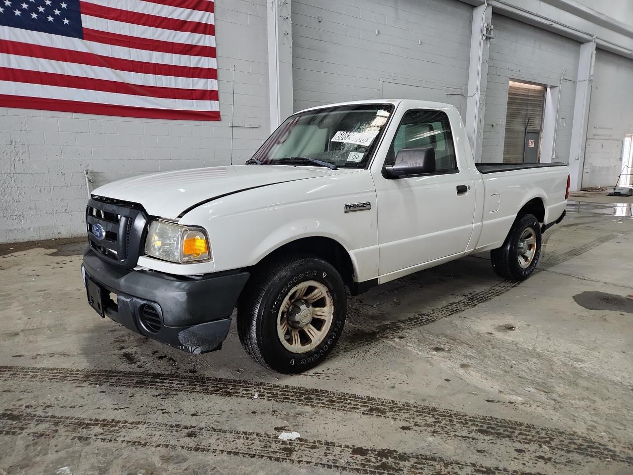 2011 Ford Ranger White vin: 1FTKR1AD0BPB02611 Damage: Left Front Fender, Dent(S) W/ Paint Dmg, 2 To 3 Inches