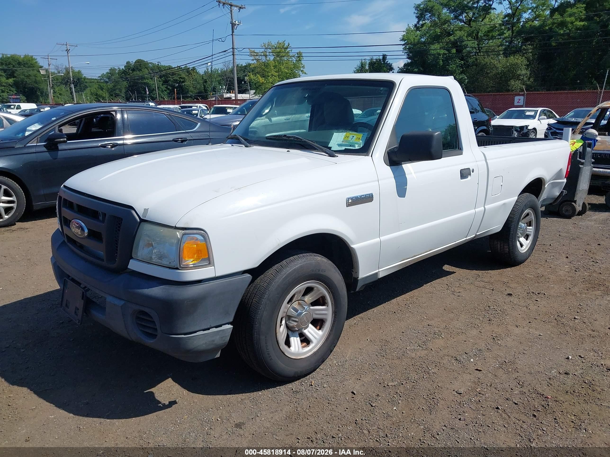 2010 Ford Ranger Xl/xlt White vin: 1FTKR1AD1APA60173