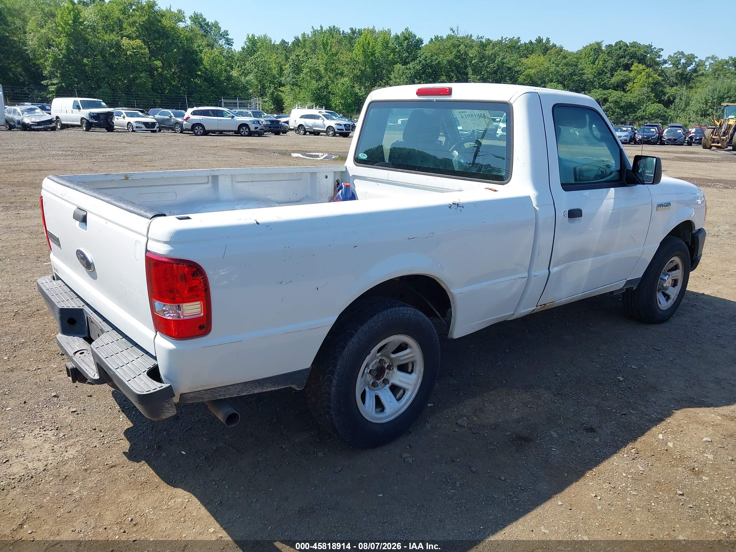 2010 Ford Ranger Xl/xlt White vin: 1FTKR1AD1APA60173