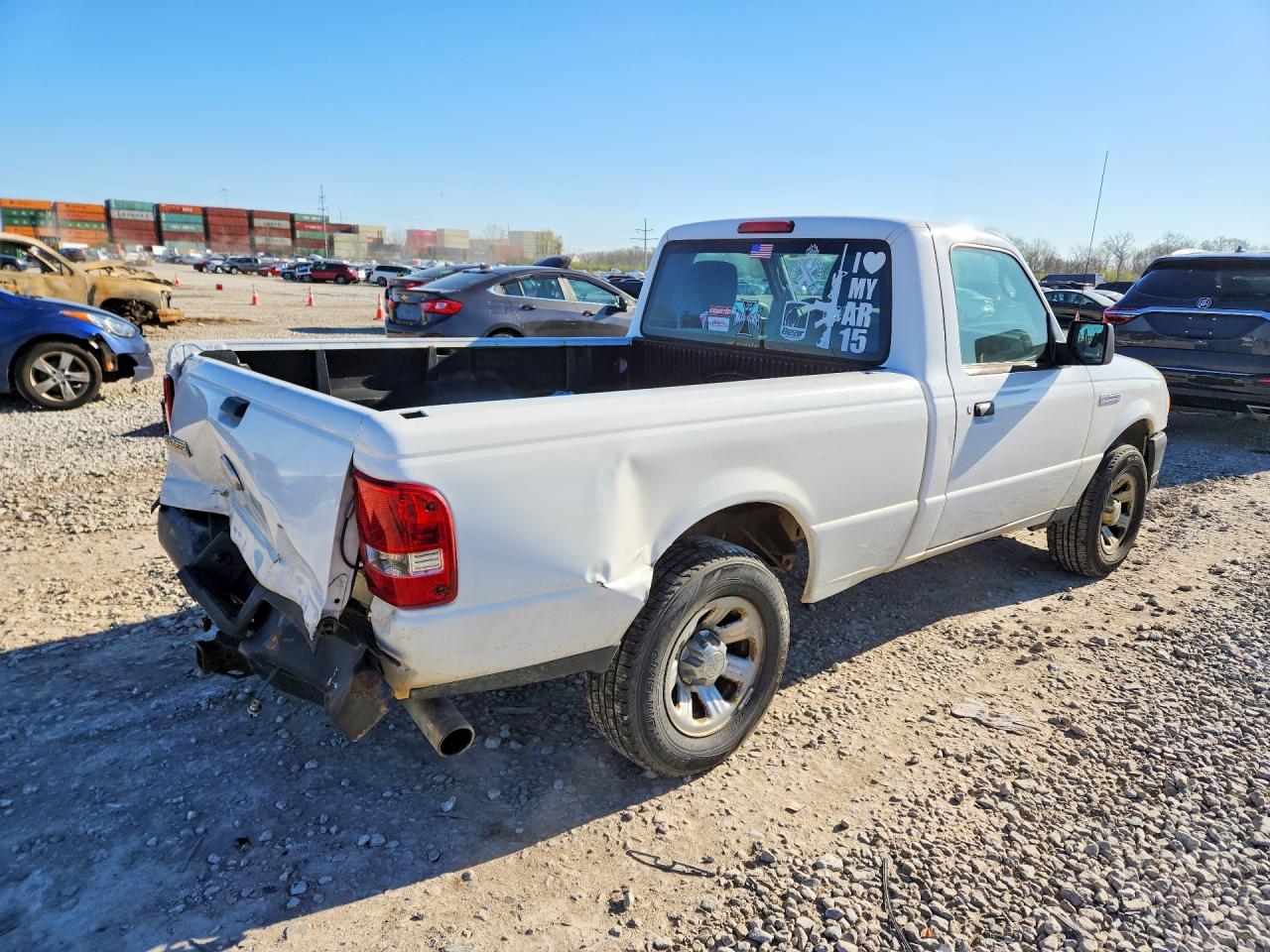 2011 Ford Ranger White vin: 1FTKR1AD1BPB21829