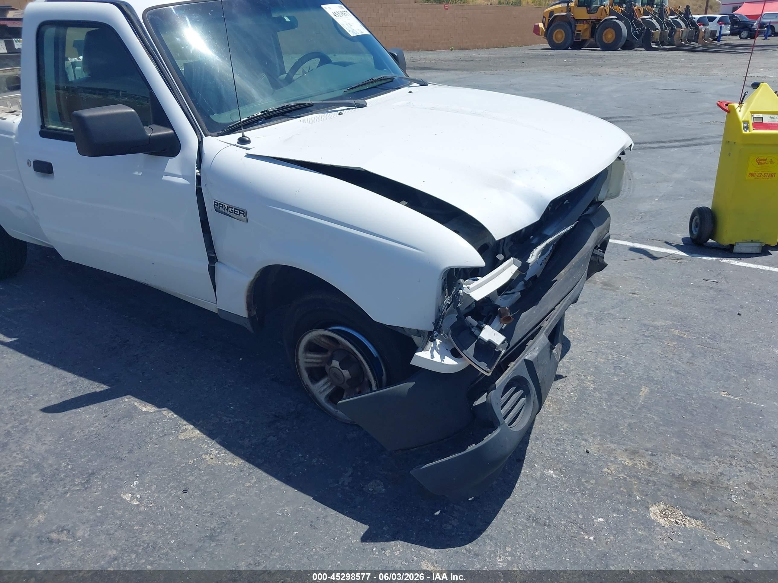 2010 Ford Ranger Xl/xlt White vin: 1FTKR1AD2APA19812