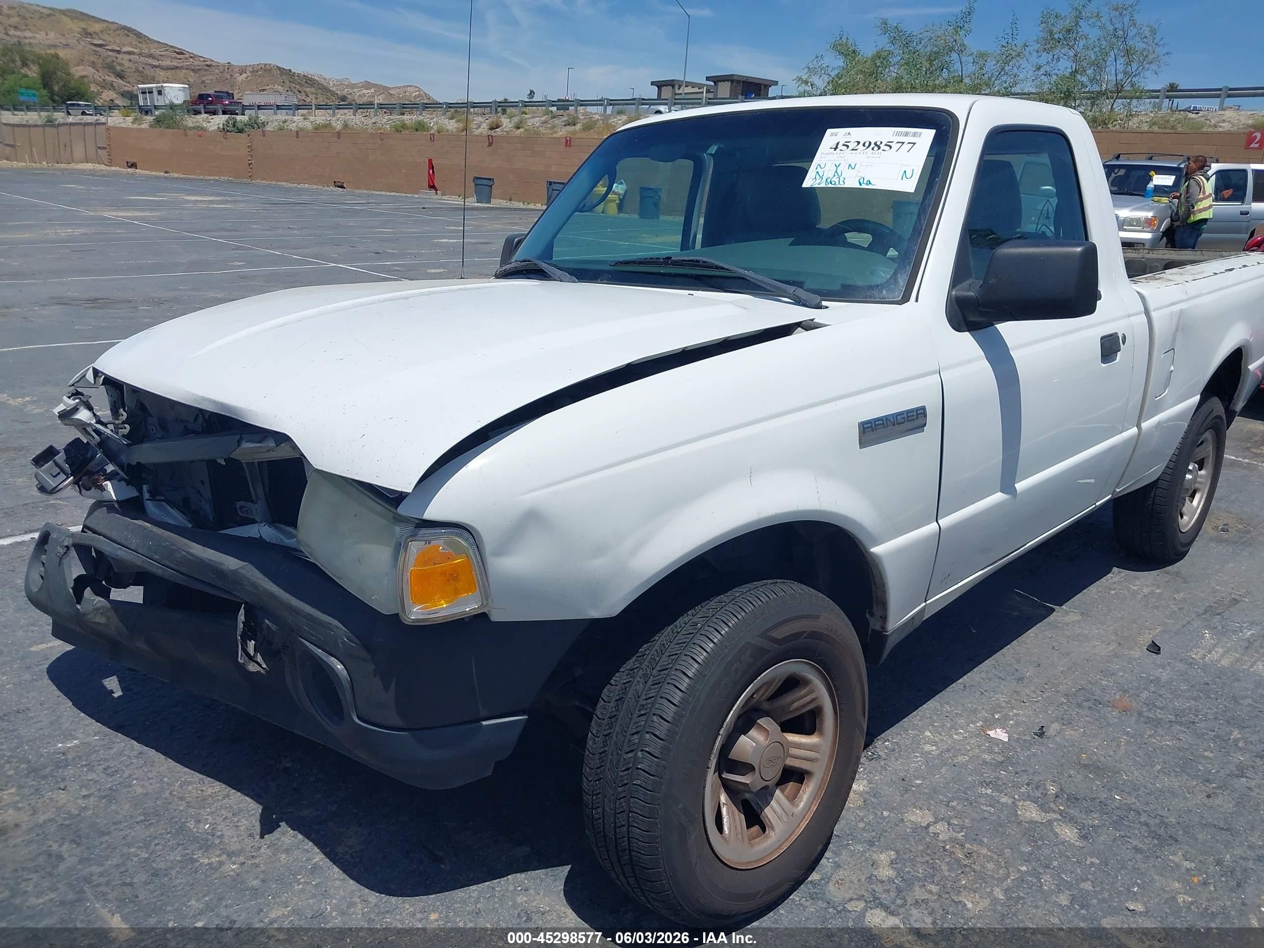2010 Ford Ranger Xl/xlt White vin: 1FTKR1AD2APA19812