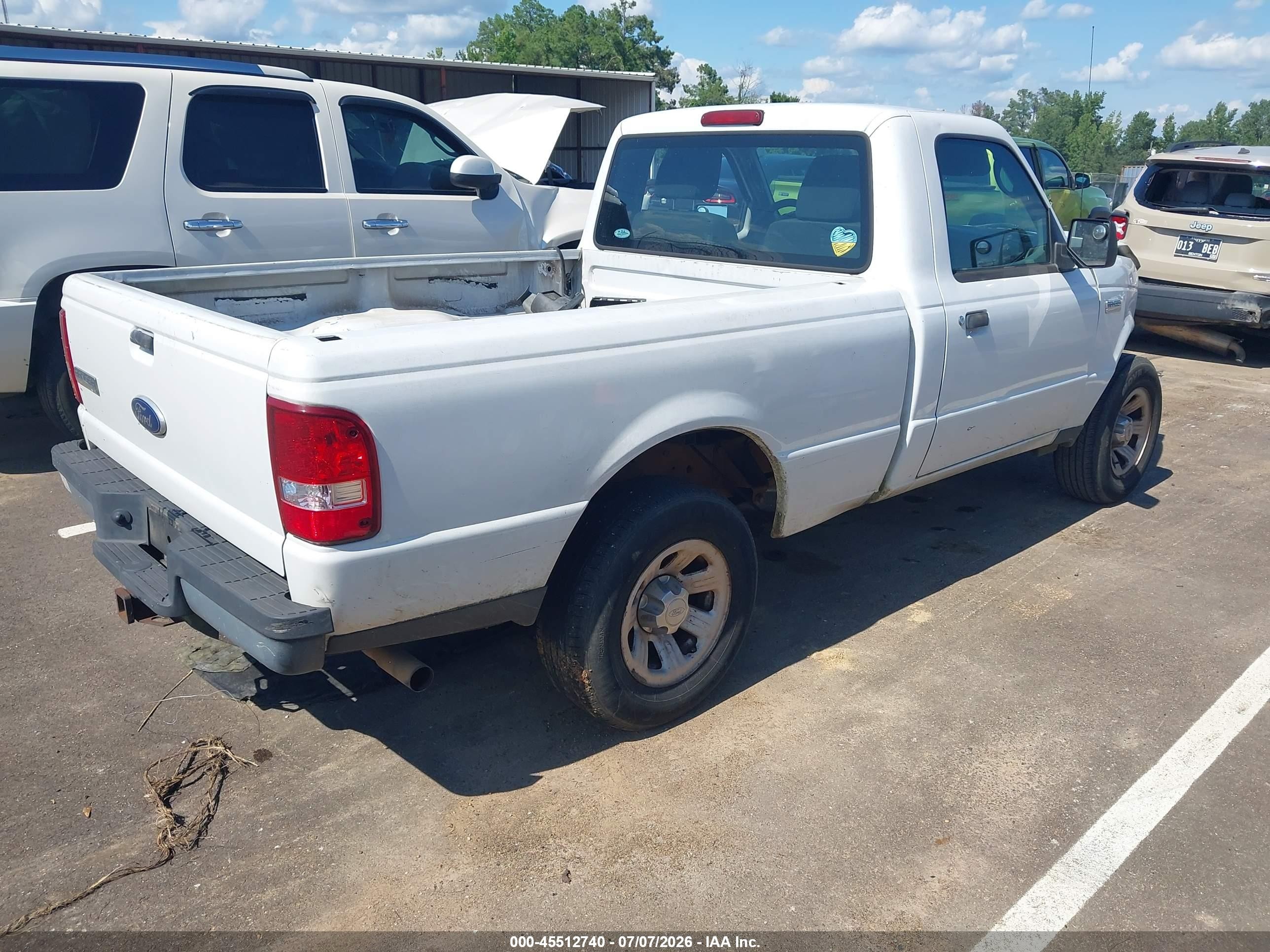 2010 Ford Ranger Xl/xlt White vin: 1FTKR1AD3APA72731