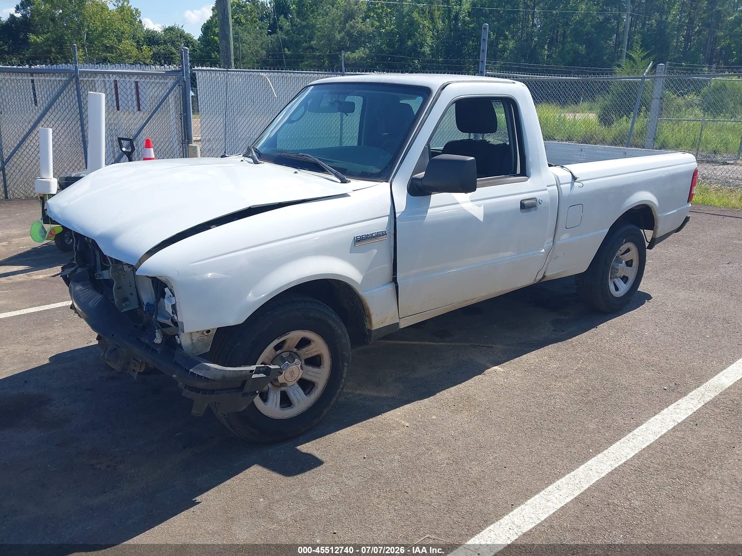 2010 Ford Ranger Xl/xlt White vin: 1FTKR1AD3APA72731
