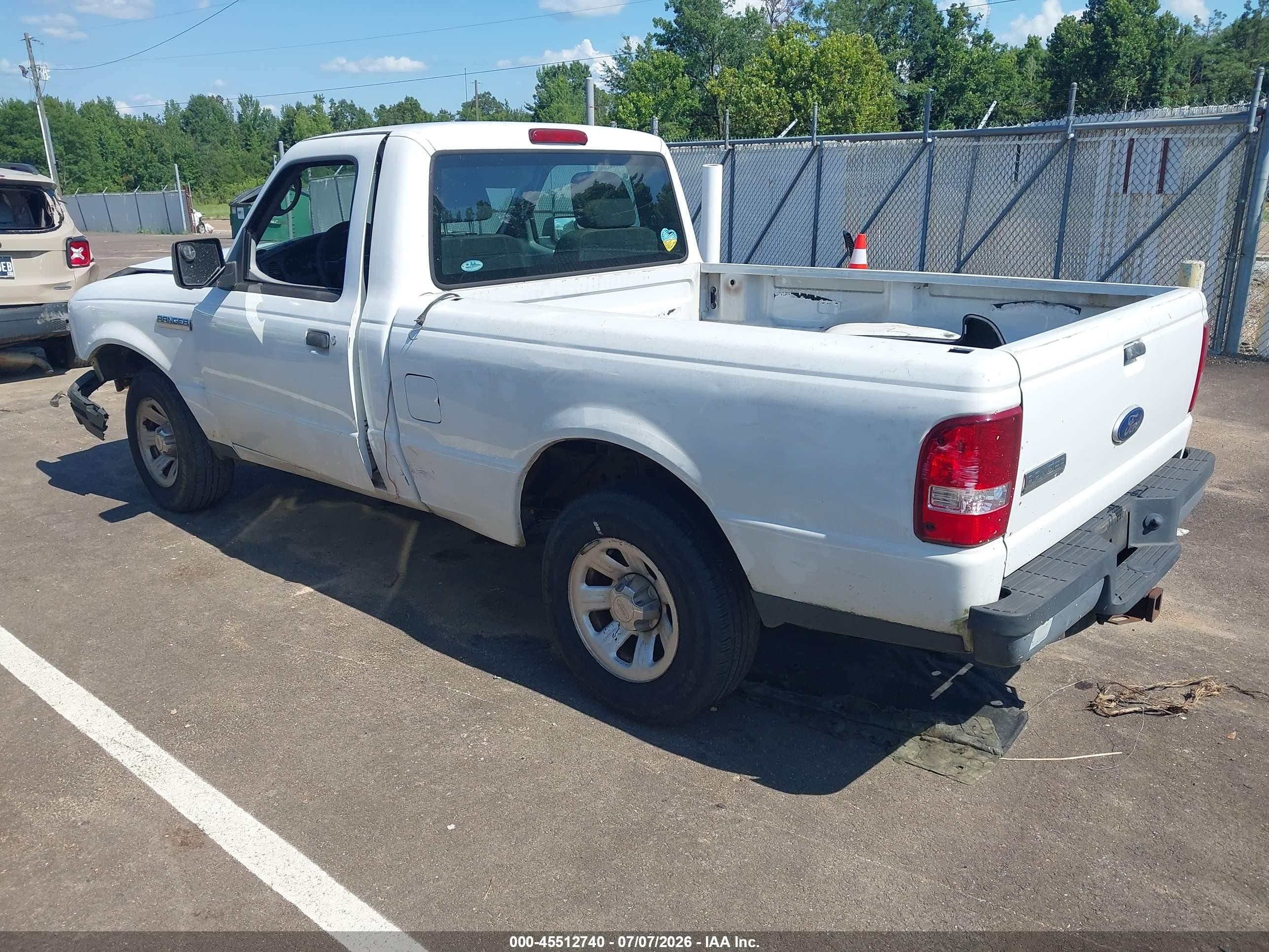 2010 Ford Ranger Xl/xlt White vin: 1FTKR1AD3APA72731