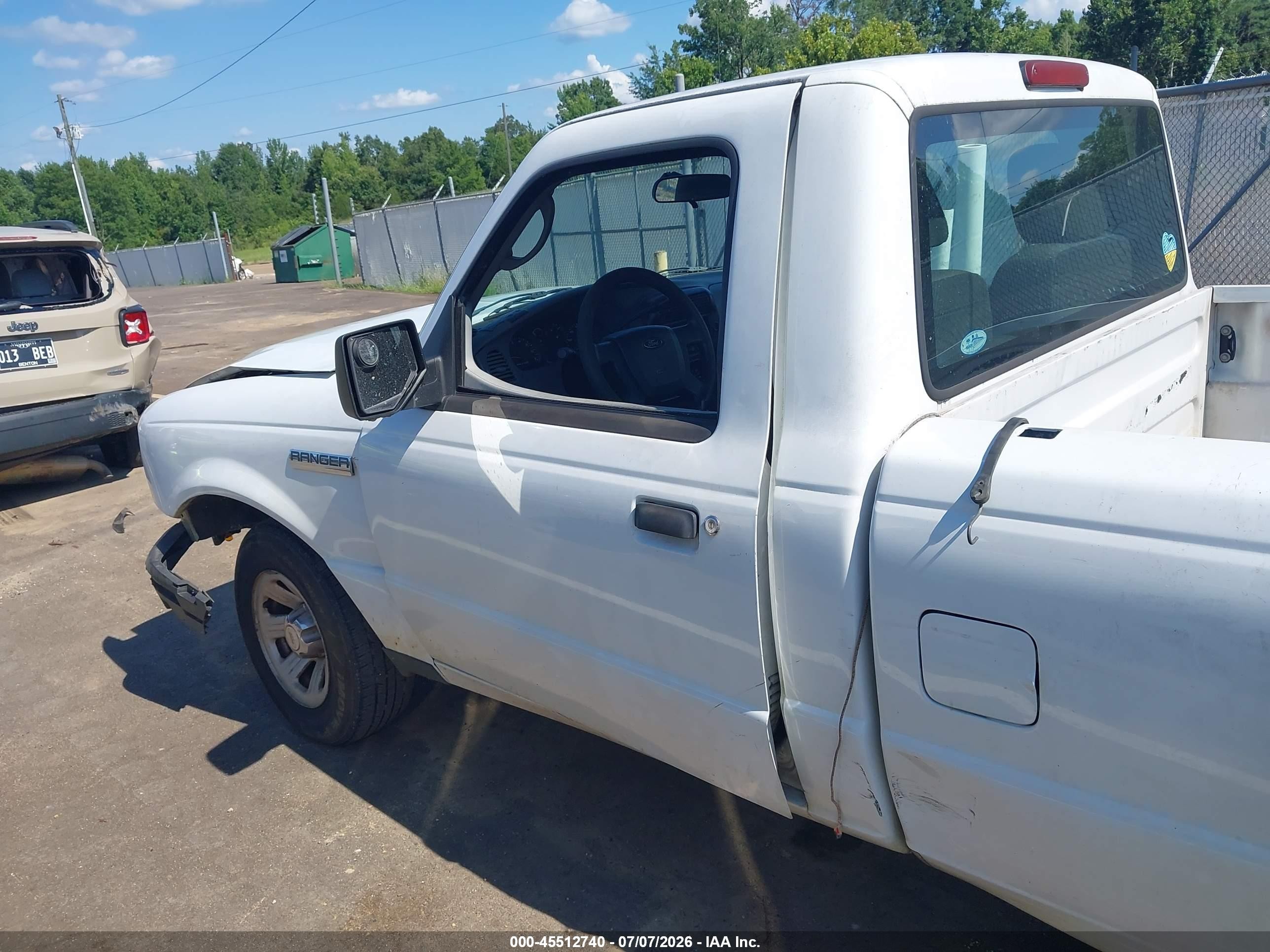 2010 Ford Ranger Xl/xlt White vin: 1FTKR1AD3APA72731