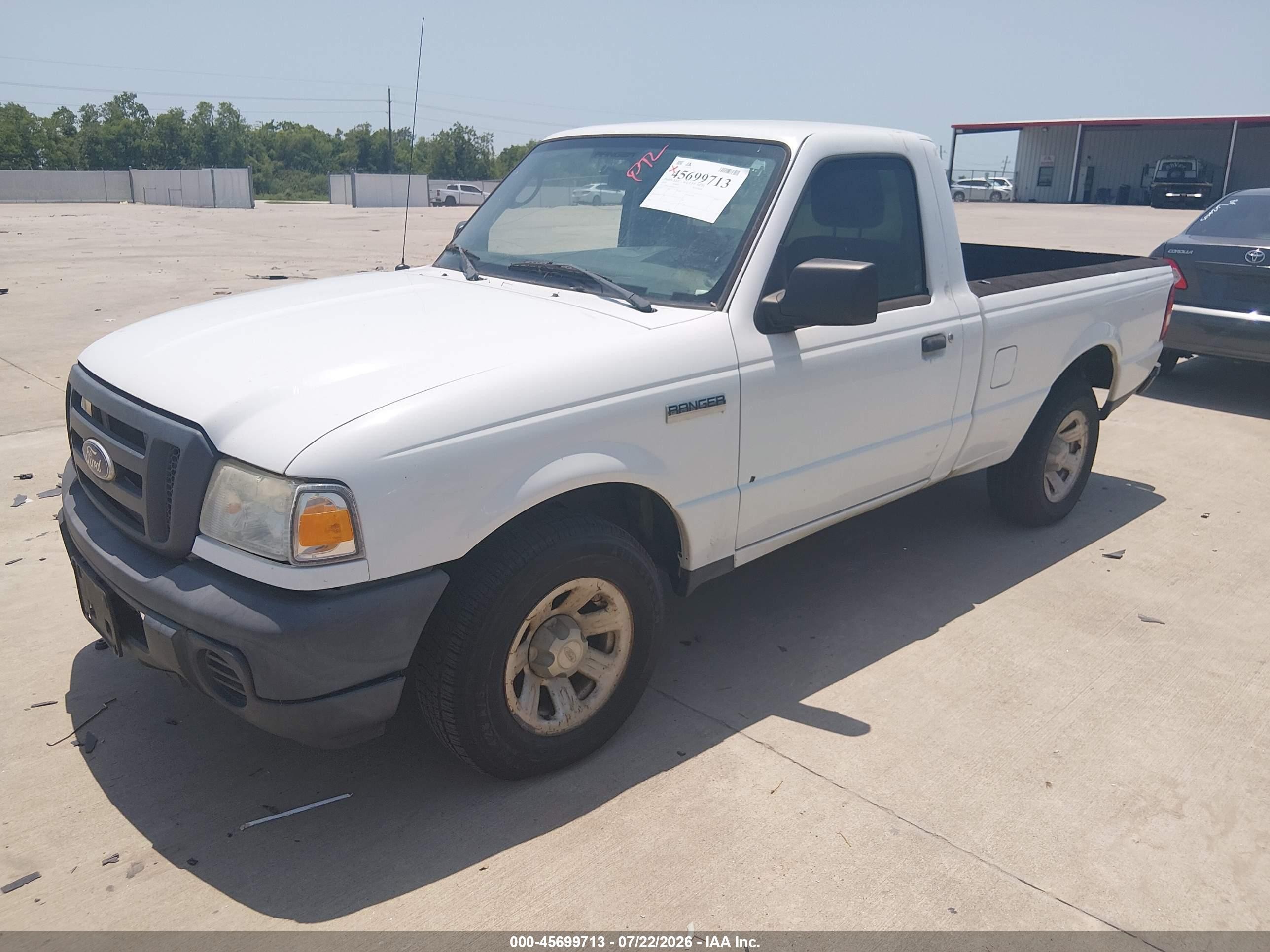 2010 Ford Ranger Xl/xlt White vin: 1FTKR1AD4APA53153