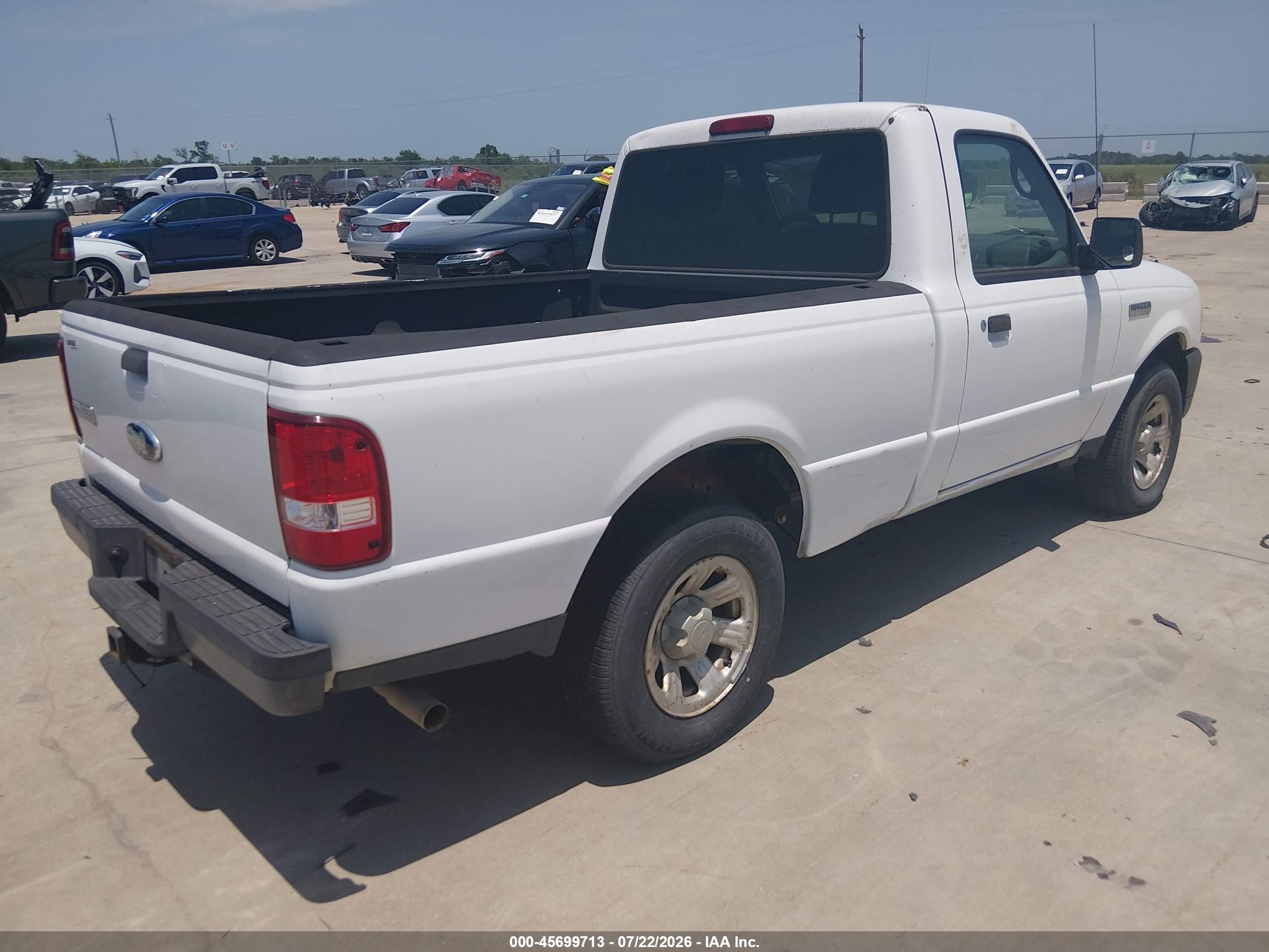 2010 Ford Ranger Xl/xlt White vin: 1FTKR1AD4APA53153