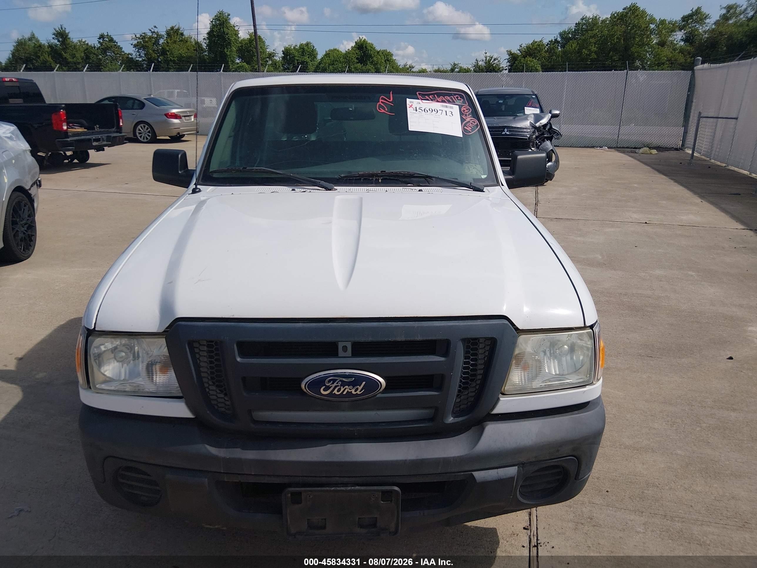 2010 Ford Ranger Xl/xlt White vin: 1FTKR1AD4APA53153