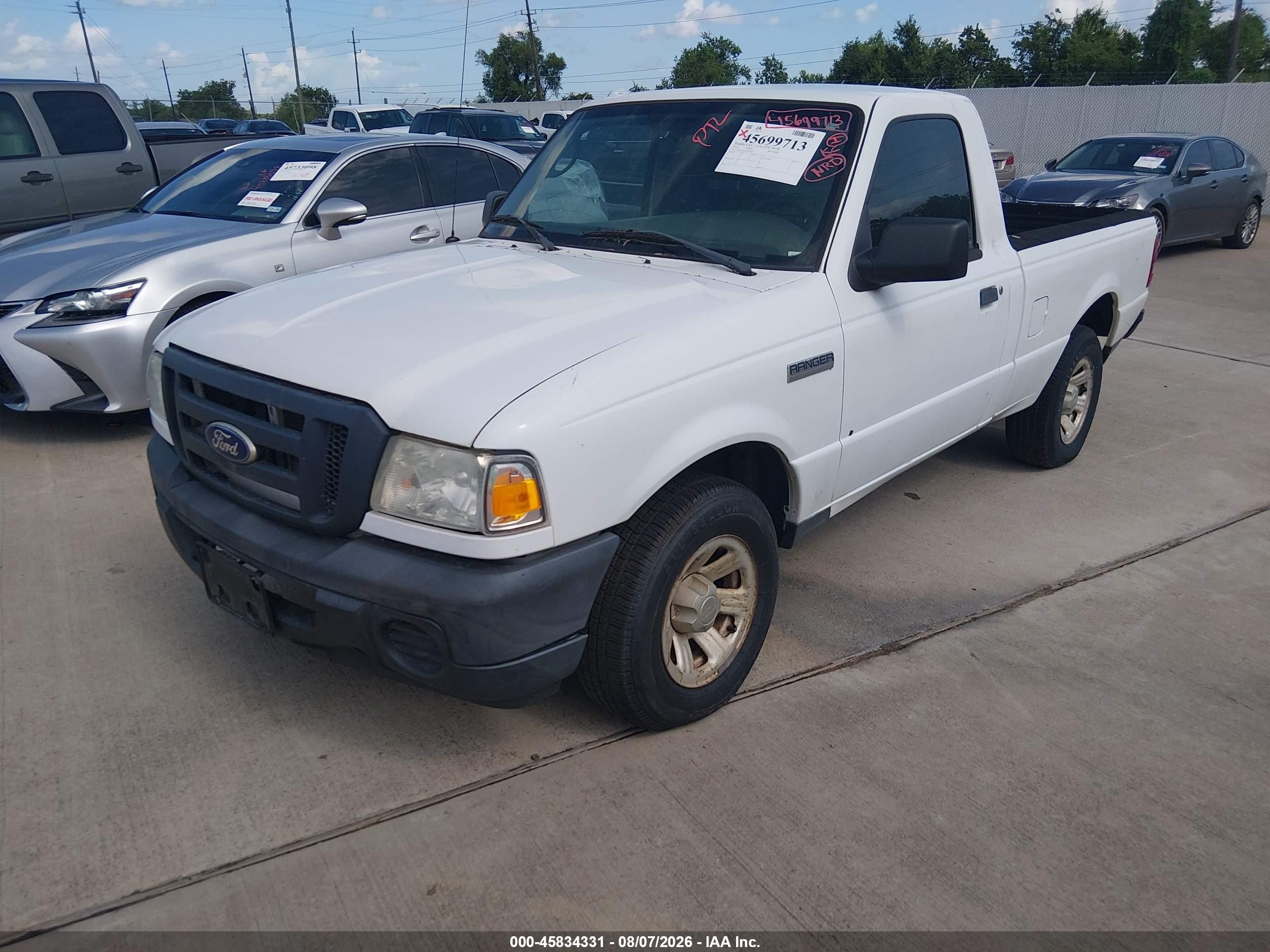 2010 Ford Ranger Xl/xlt White vin: 1FTKR1AD4APA53153