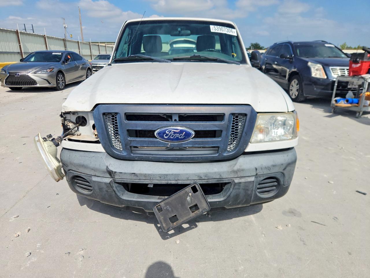 2010 Ford Ranger White vin: 1FTKR1AD6APA44891