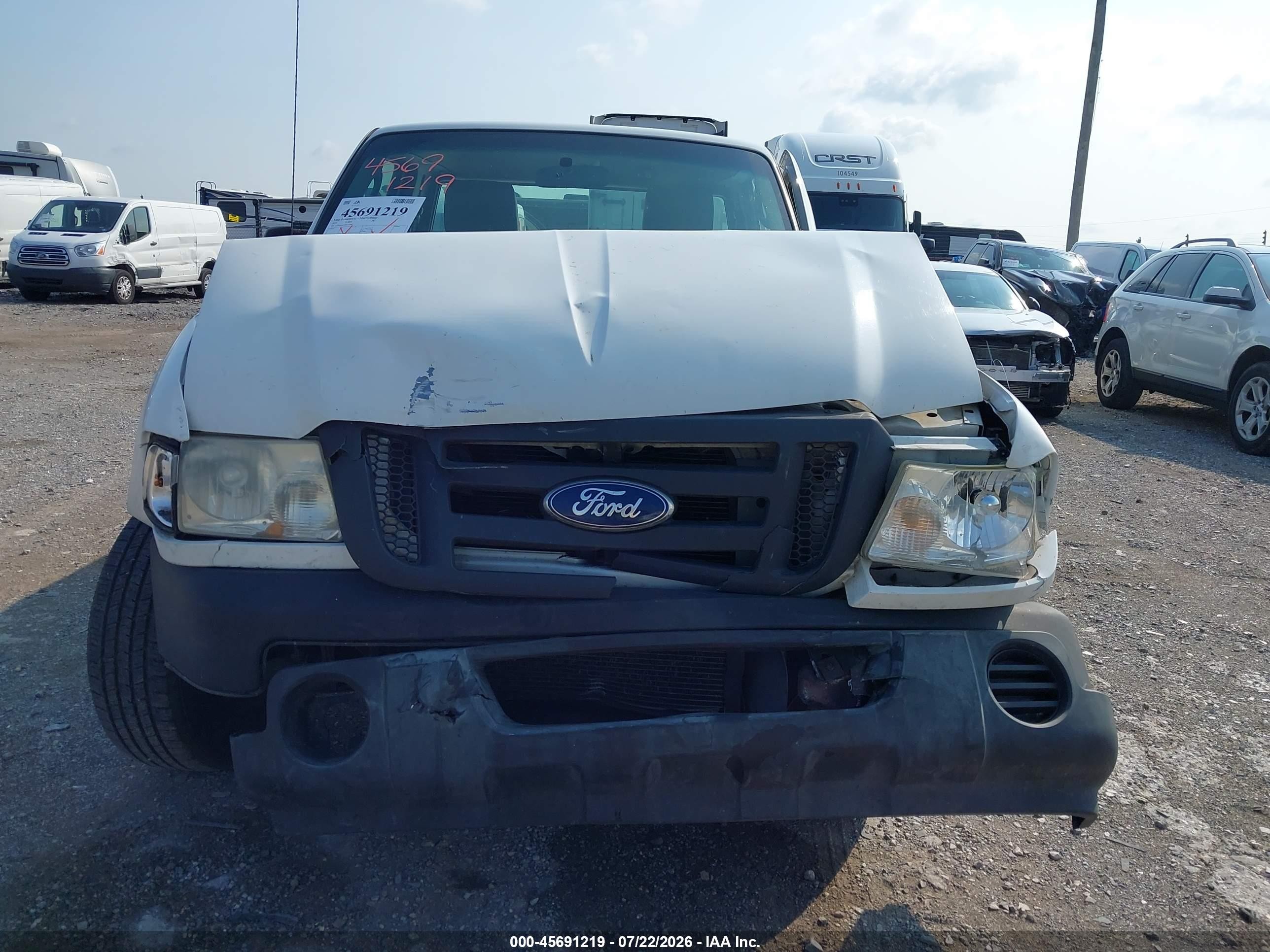 2011 Ford Ranger Xl White vin: 1FTKR1AD6BPA33584