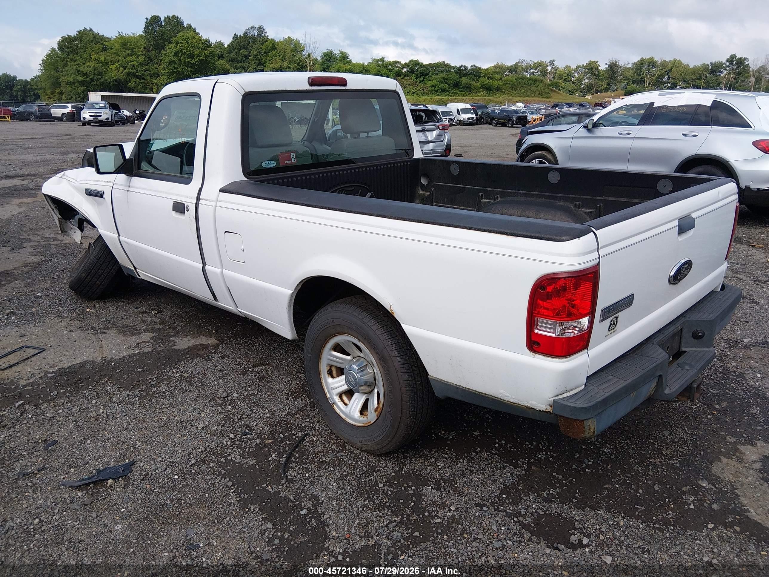2010 Ford Ranger Xl White vin: 1FTKR1AD7APA56371