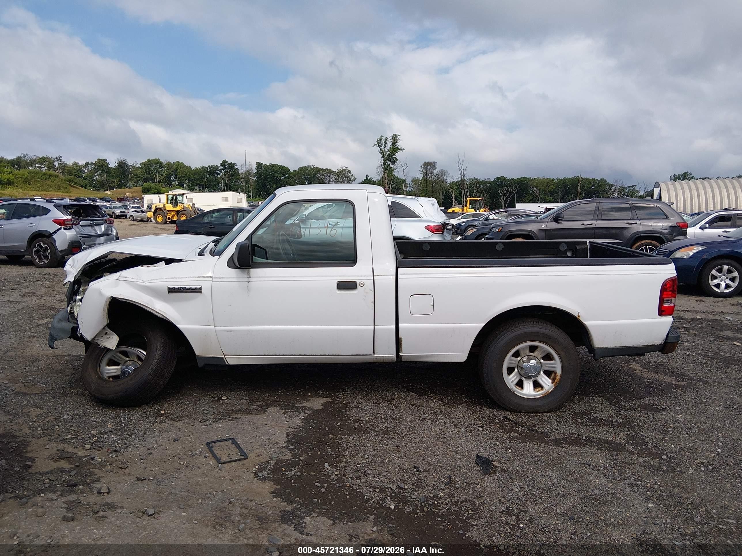 2010 Ford Ranger Xl White vin: 1FTKR1AD7APA56371