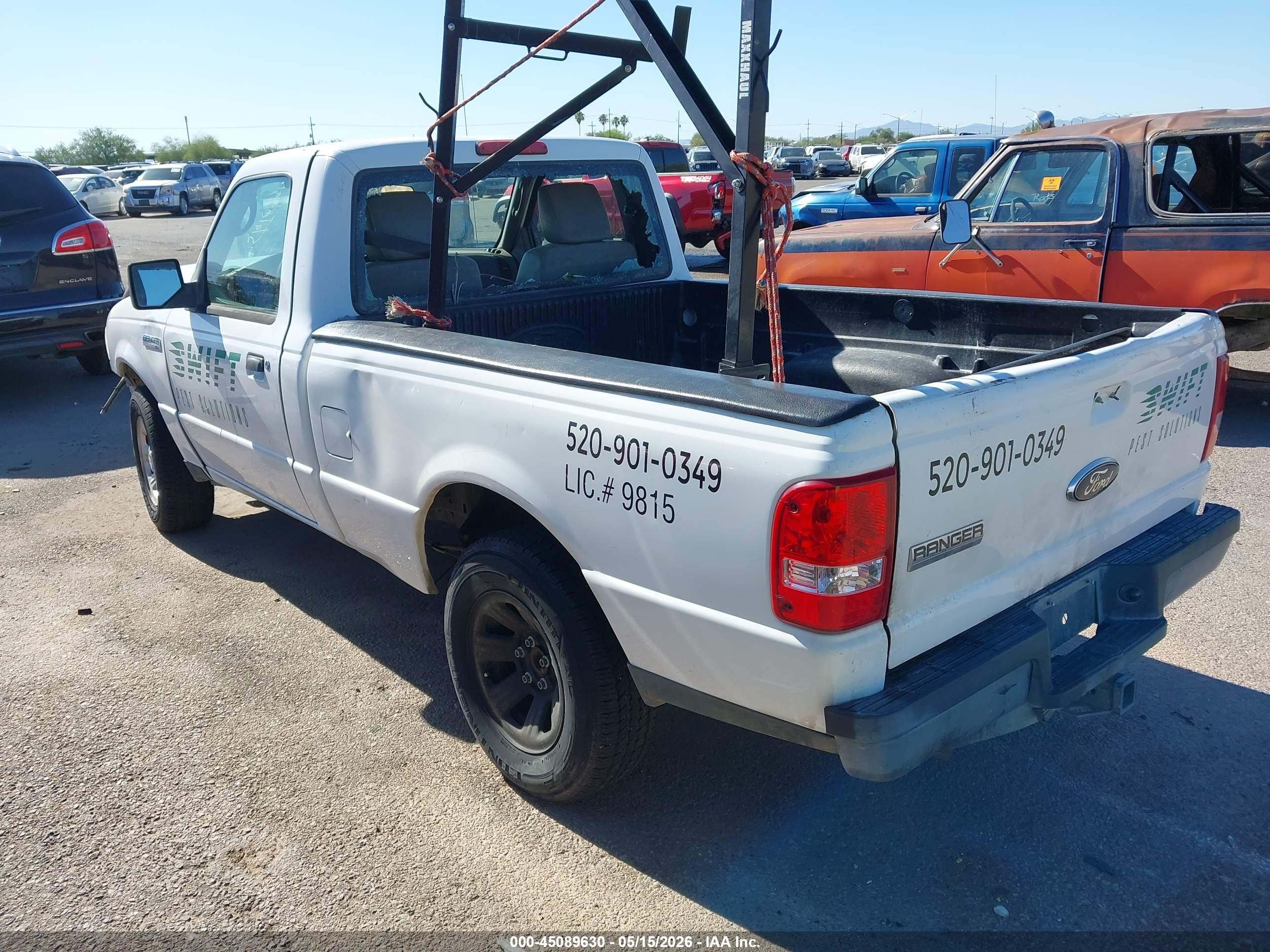 2011 Ford Ranger Xl White vin: 1FTKR1AD7BPA64519