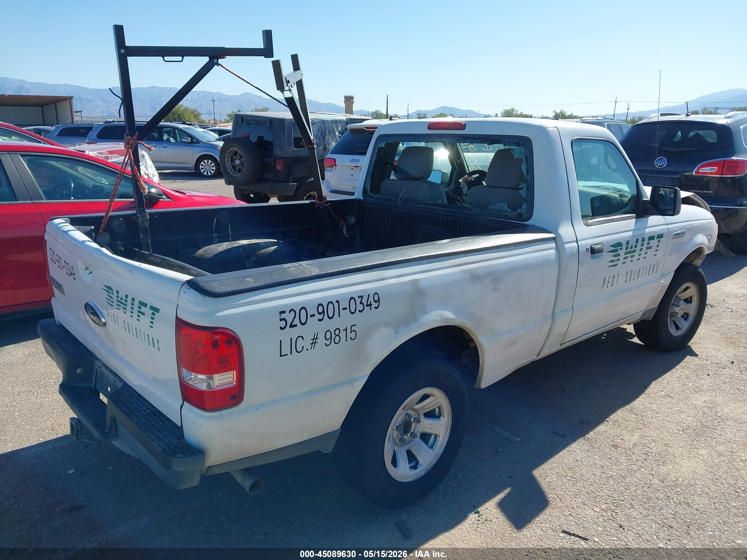 2011 Ford Ranger Xl White vin: 1FTKR1AD7BPA64519