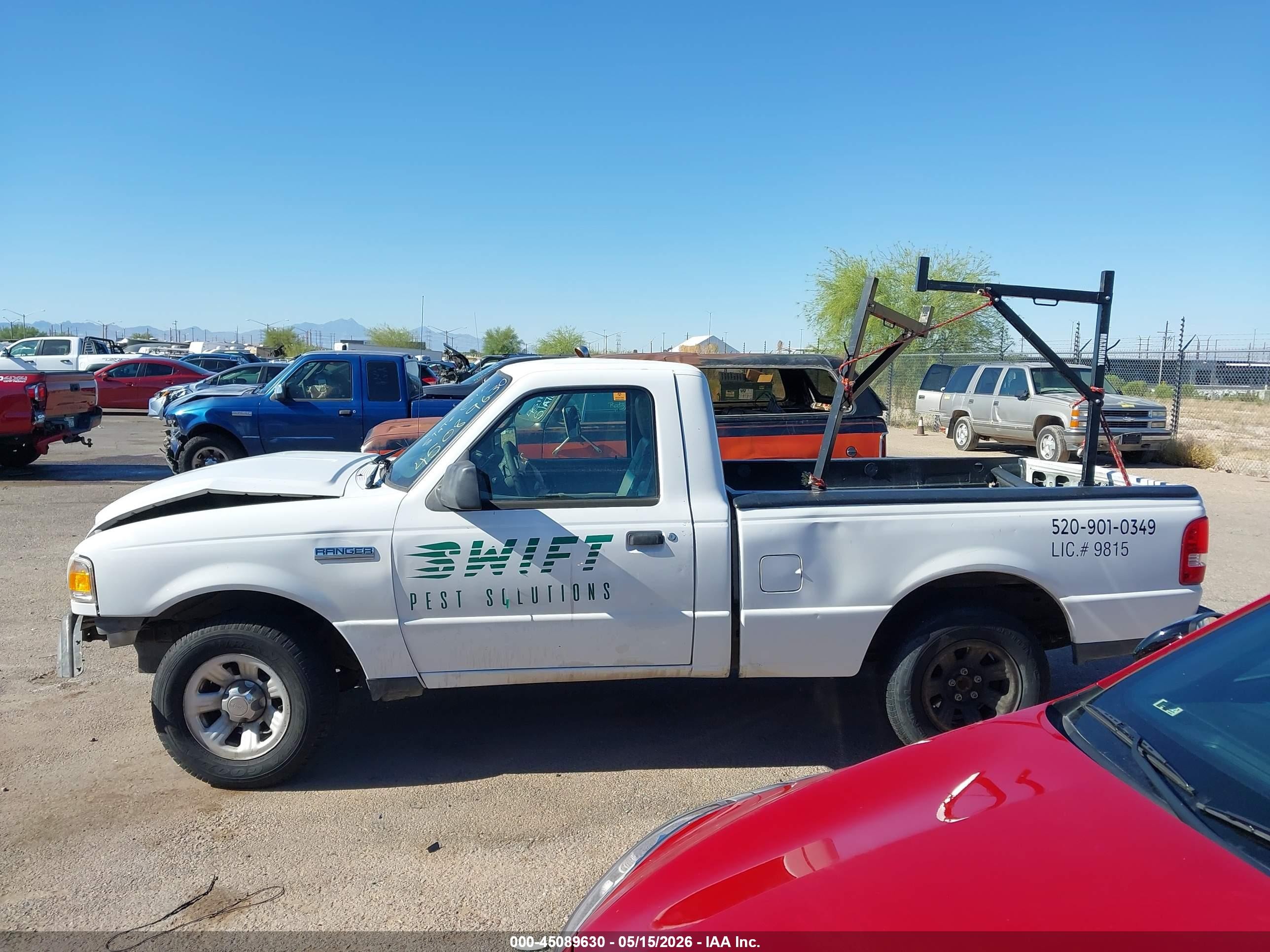 2011 Ford Ranger Xl White vin: 1FTKR1AD7BPA64519
