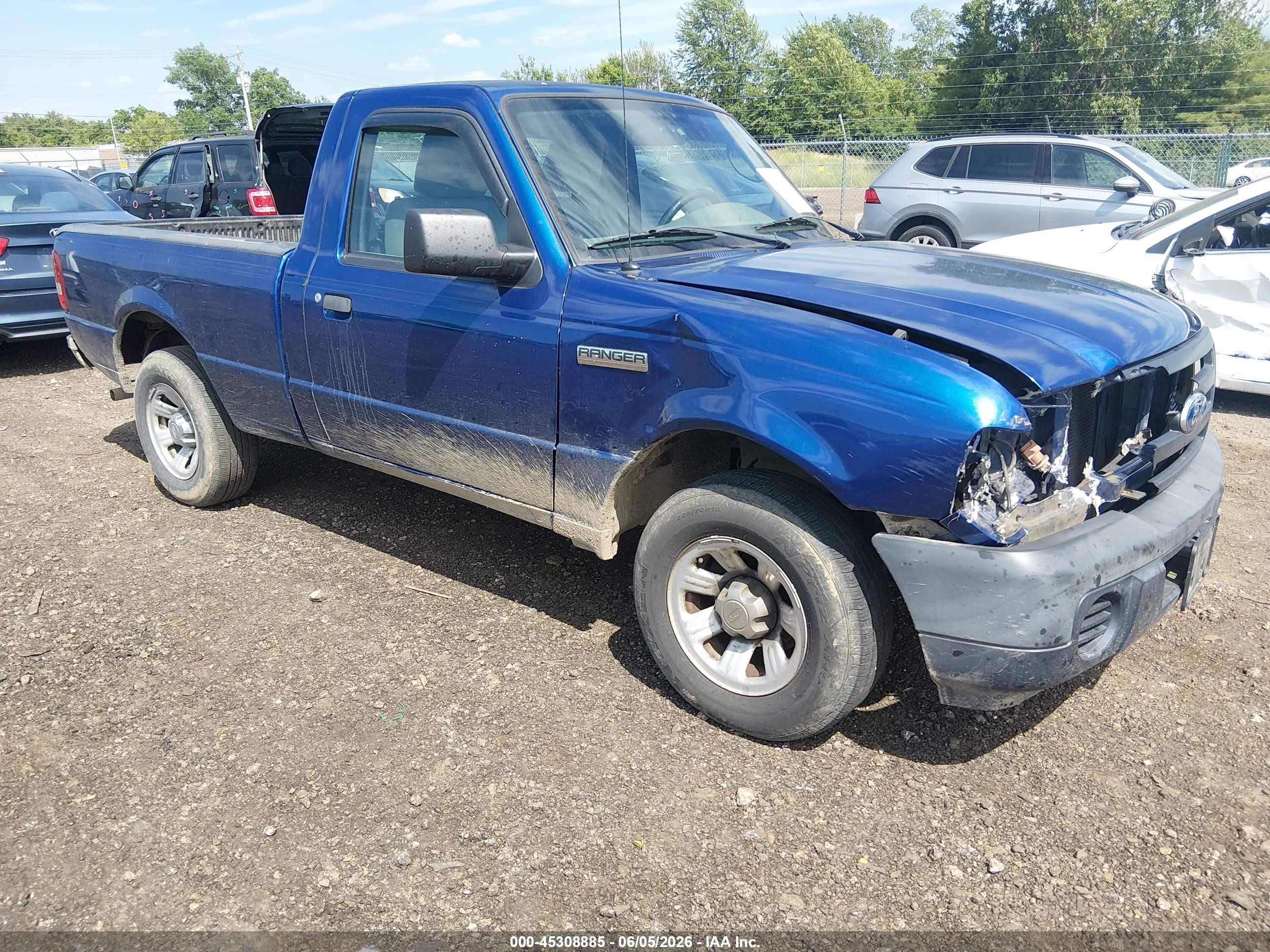 2011 Ford Ranger Xl Blue vin: 1FTKR1AD8BPB20001
