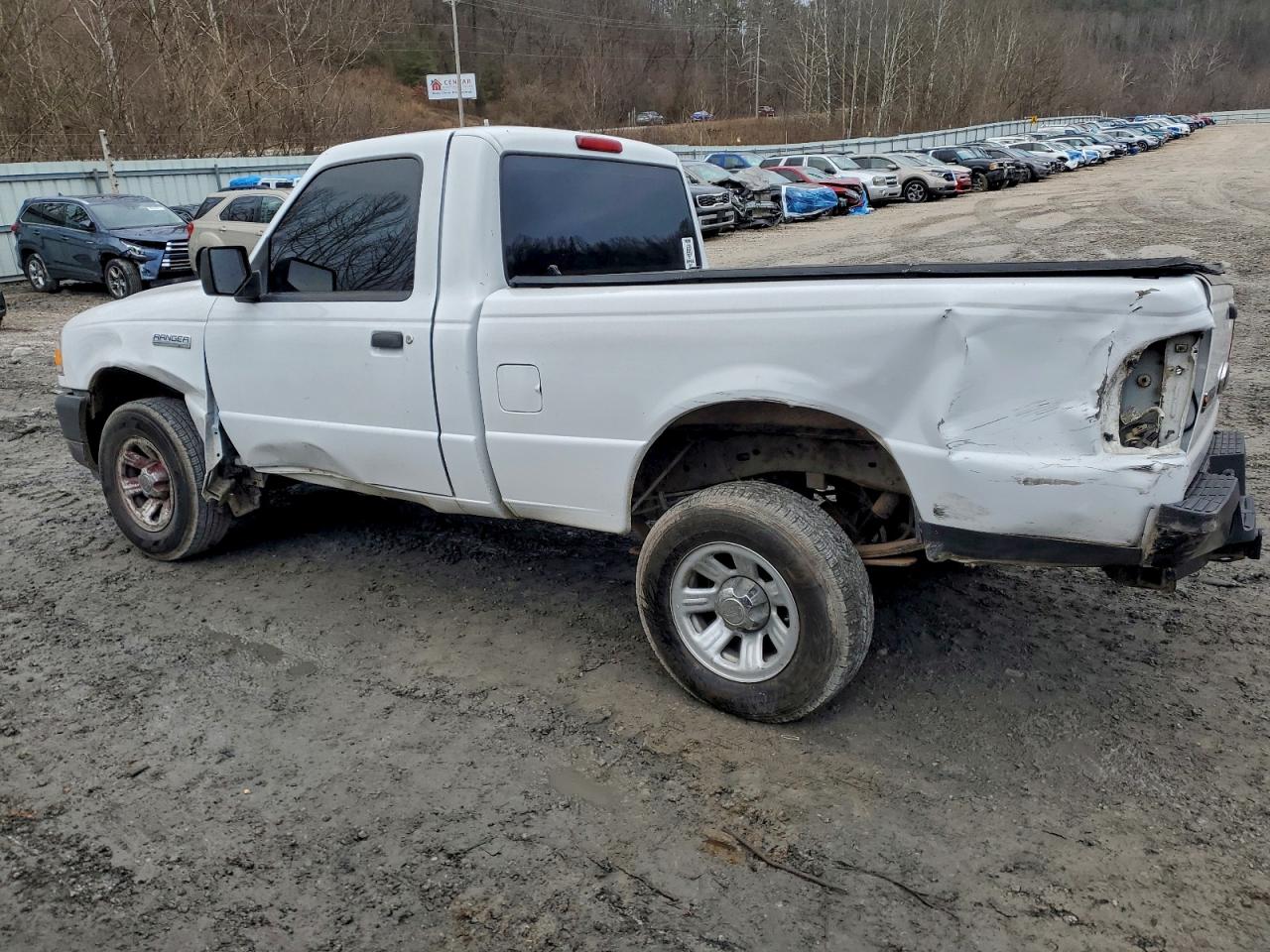 2010 Ford Ranger White vin: 1FTKR1AD9APA40253