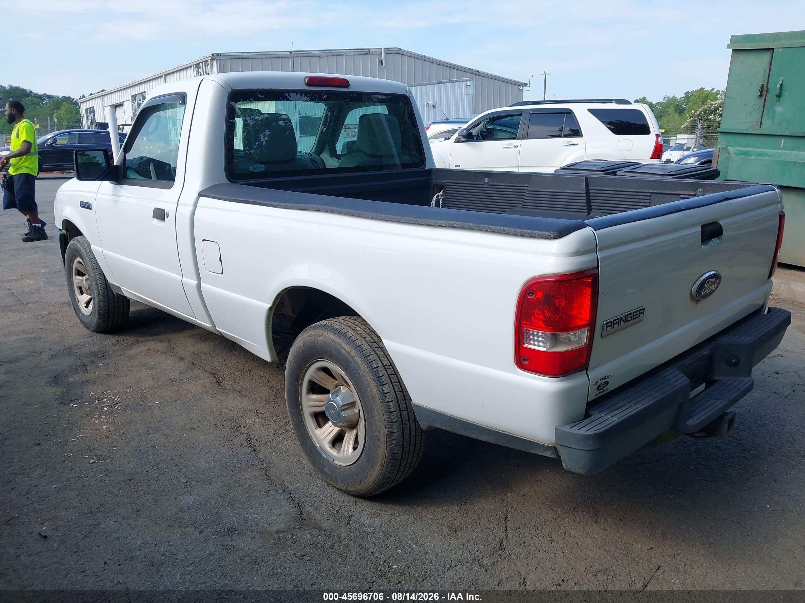 2011 Ford Ranger Xl White vin: 1FTKR1AD9BPA14317