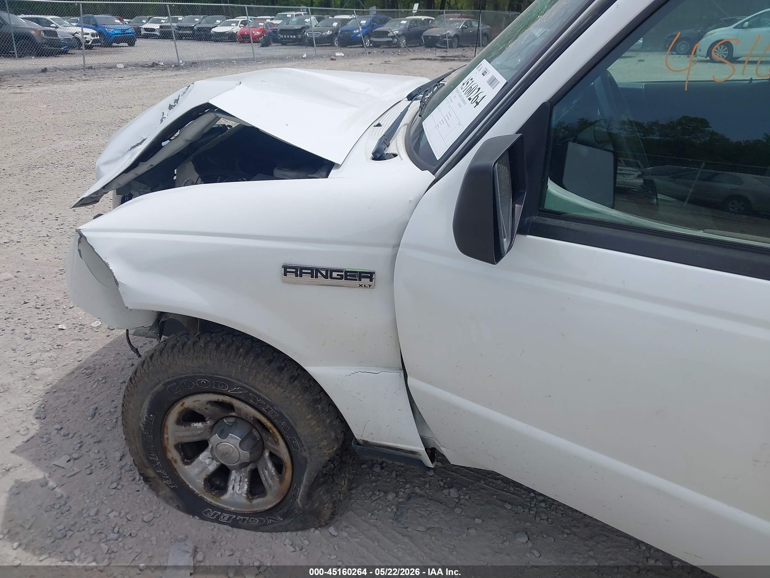 2011 Ford Ranger Xl White vin: 1FTKR1AD9BPA48290