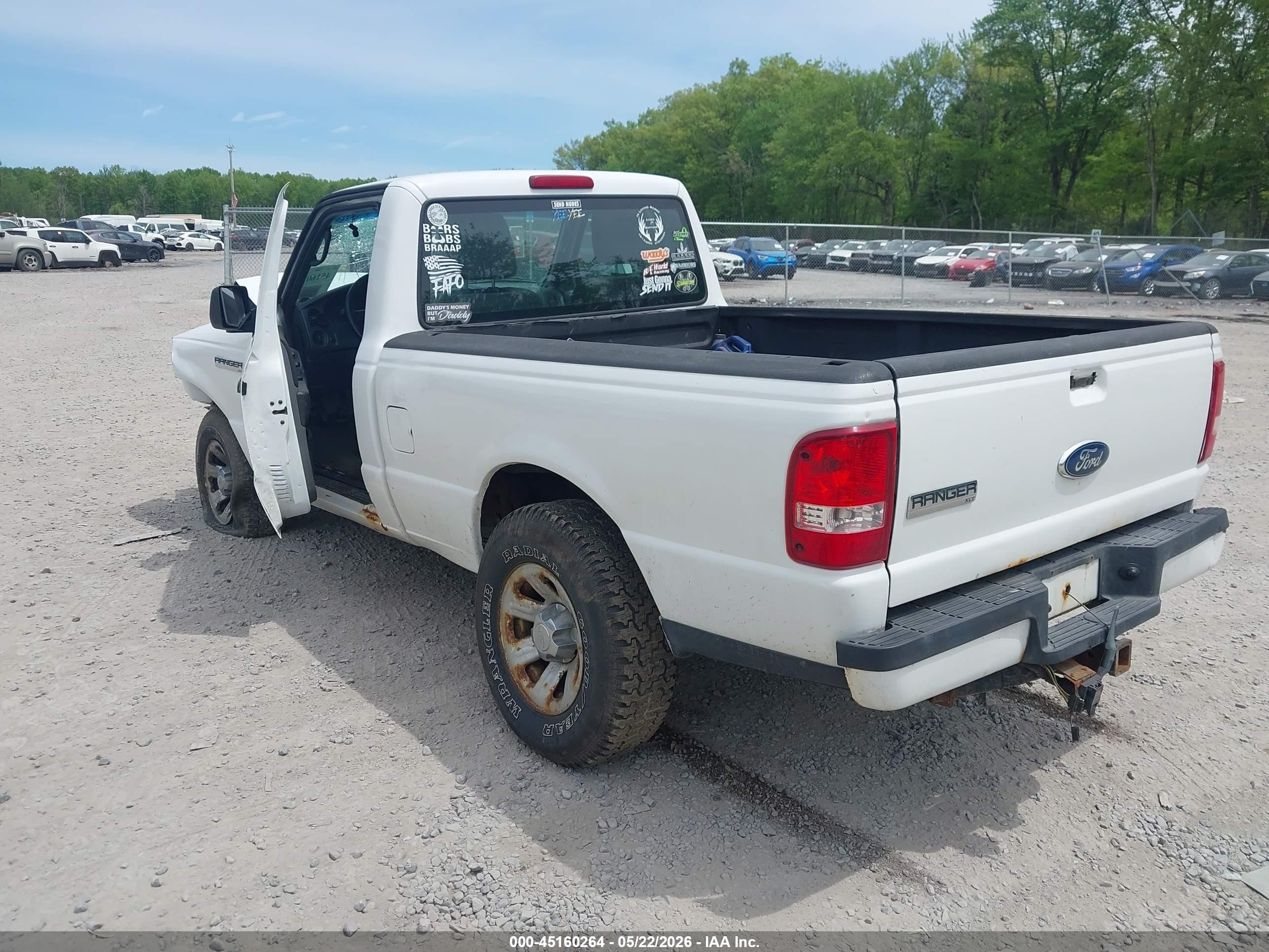 2011 Ford Ranger Xl White vin: 1FTKR1AD9BPA48290
