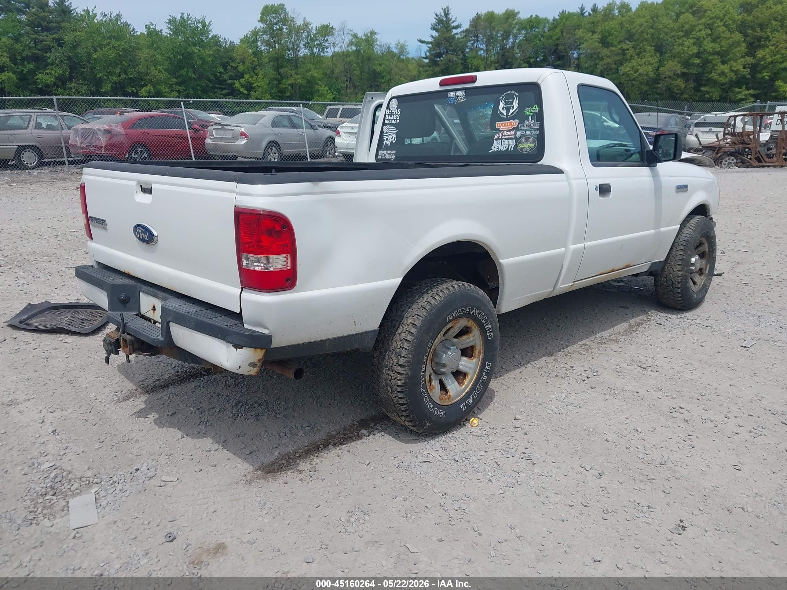 2011 Ford Ranger Xl White vin: 1FTKR1AD9BPA48290