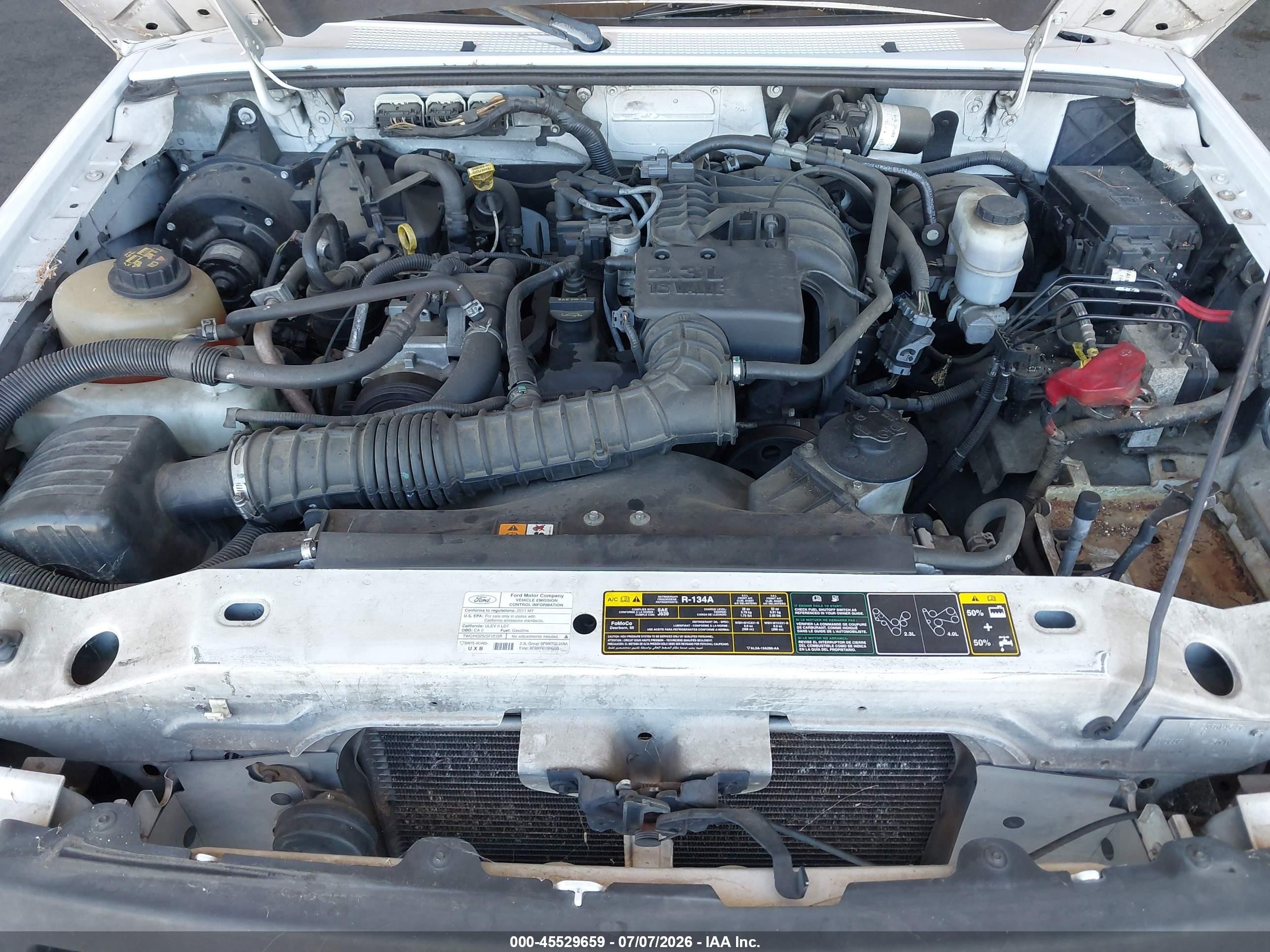 2011 Ford Ranger Xl/xlt Белый vin: 1FTKR1AD9BPA69690