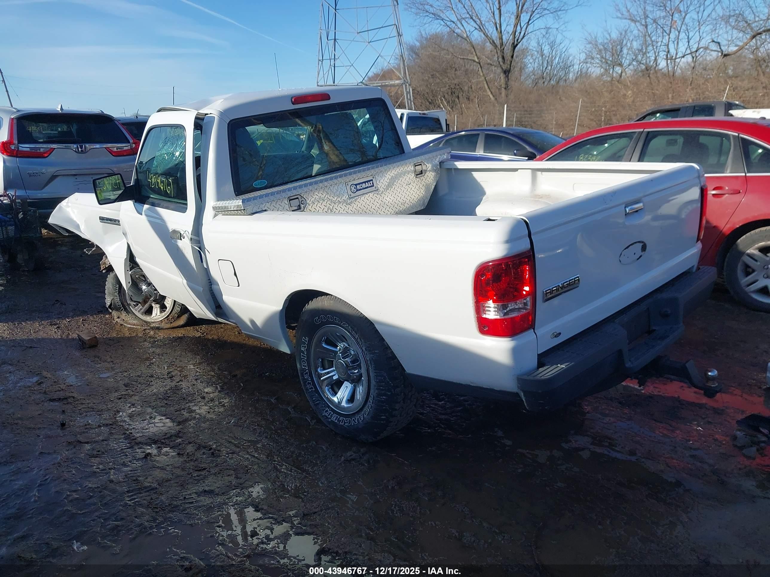 2011 Ford Ranger Xl White vin: 1FTKR1AD9BPB20279